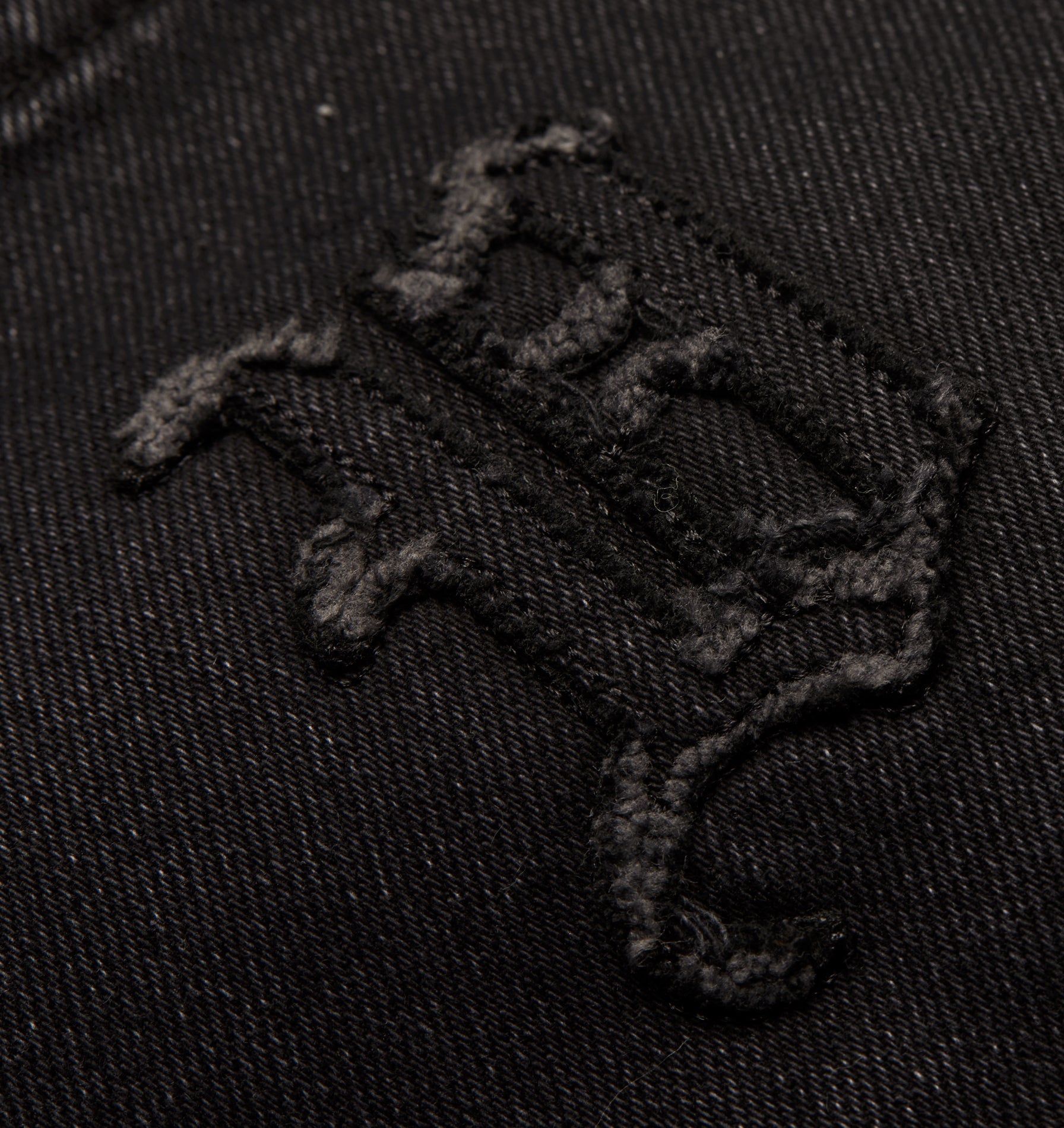 Distressed Edgar Denim - Faded Black