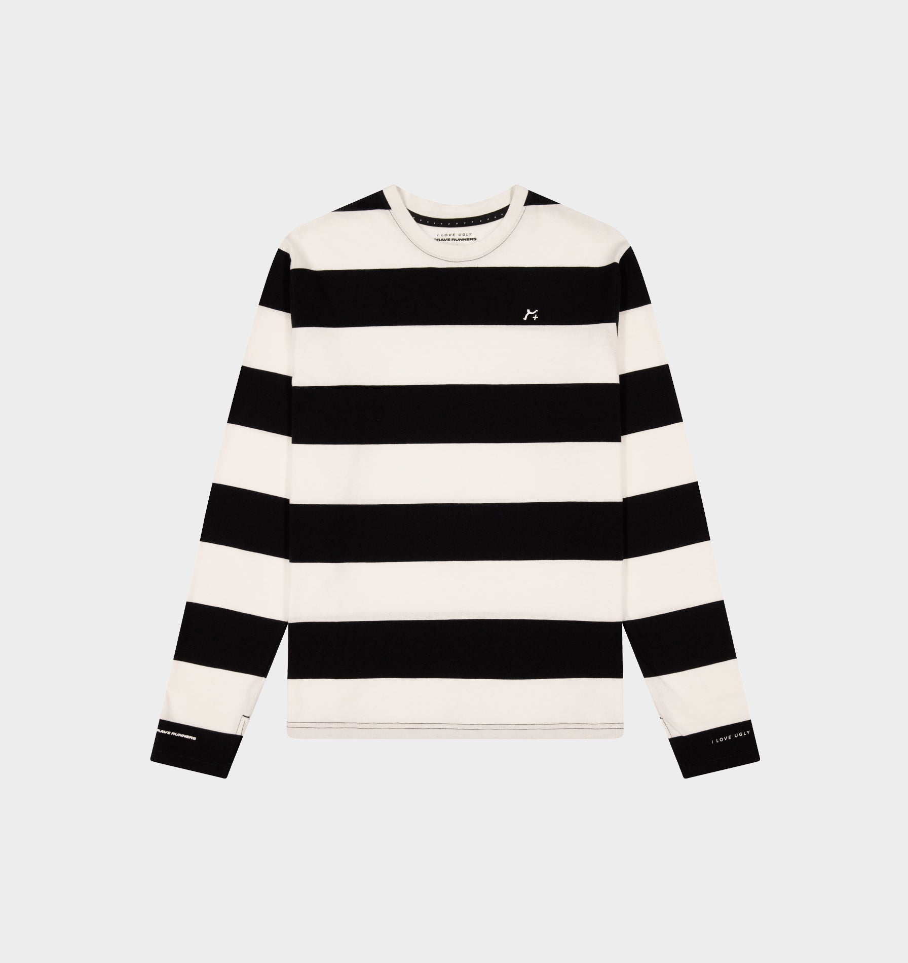 GR X ILU Stripe LS Tee - Black/White