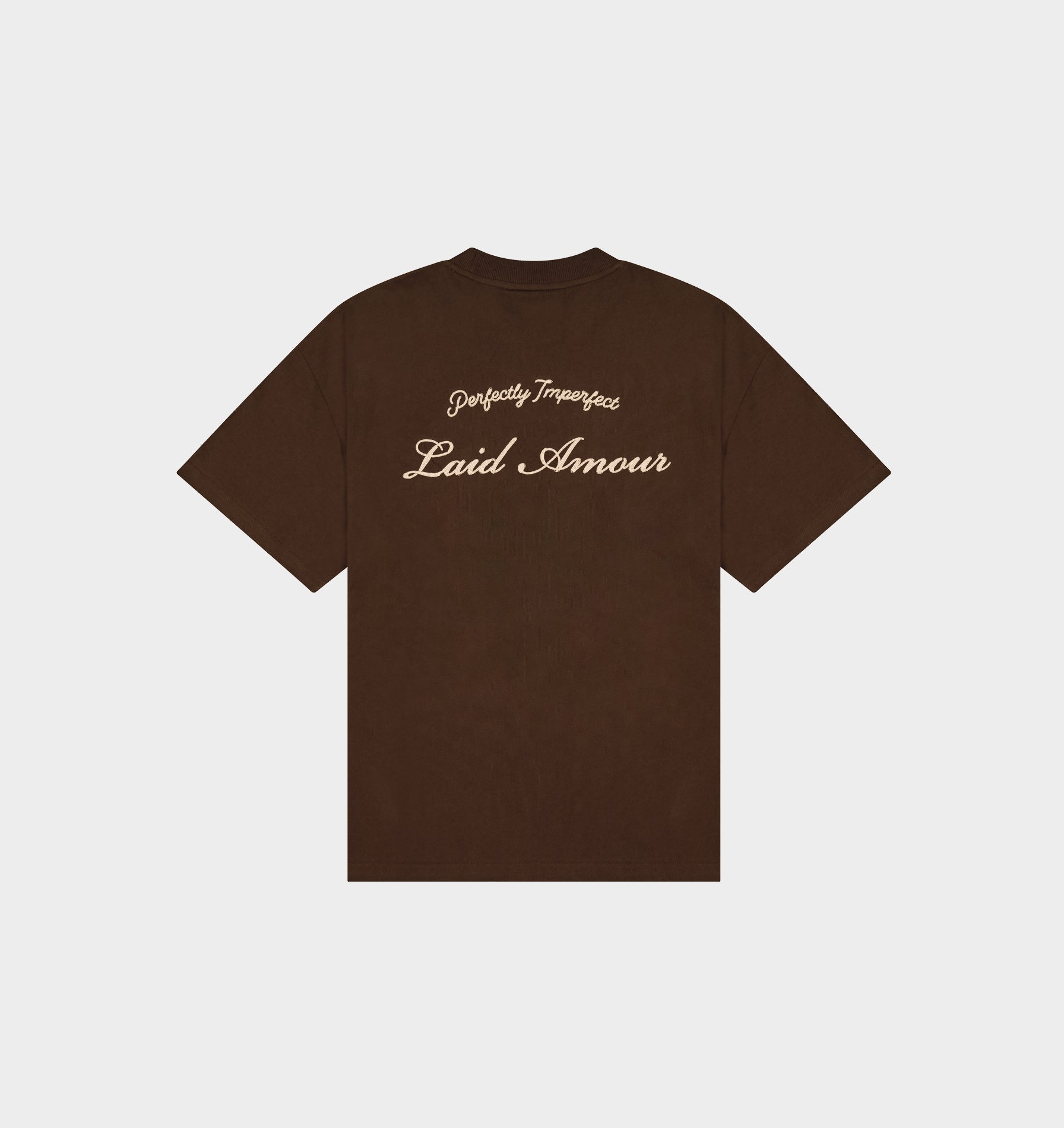Chainstitch Box Tee 2.0 - Espresso/Taupe