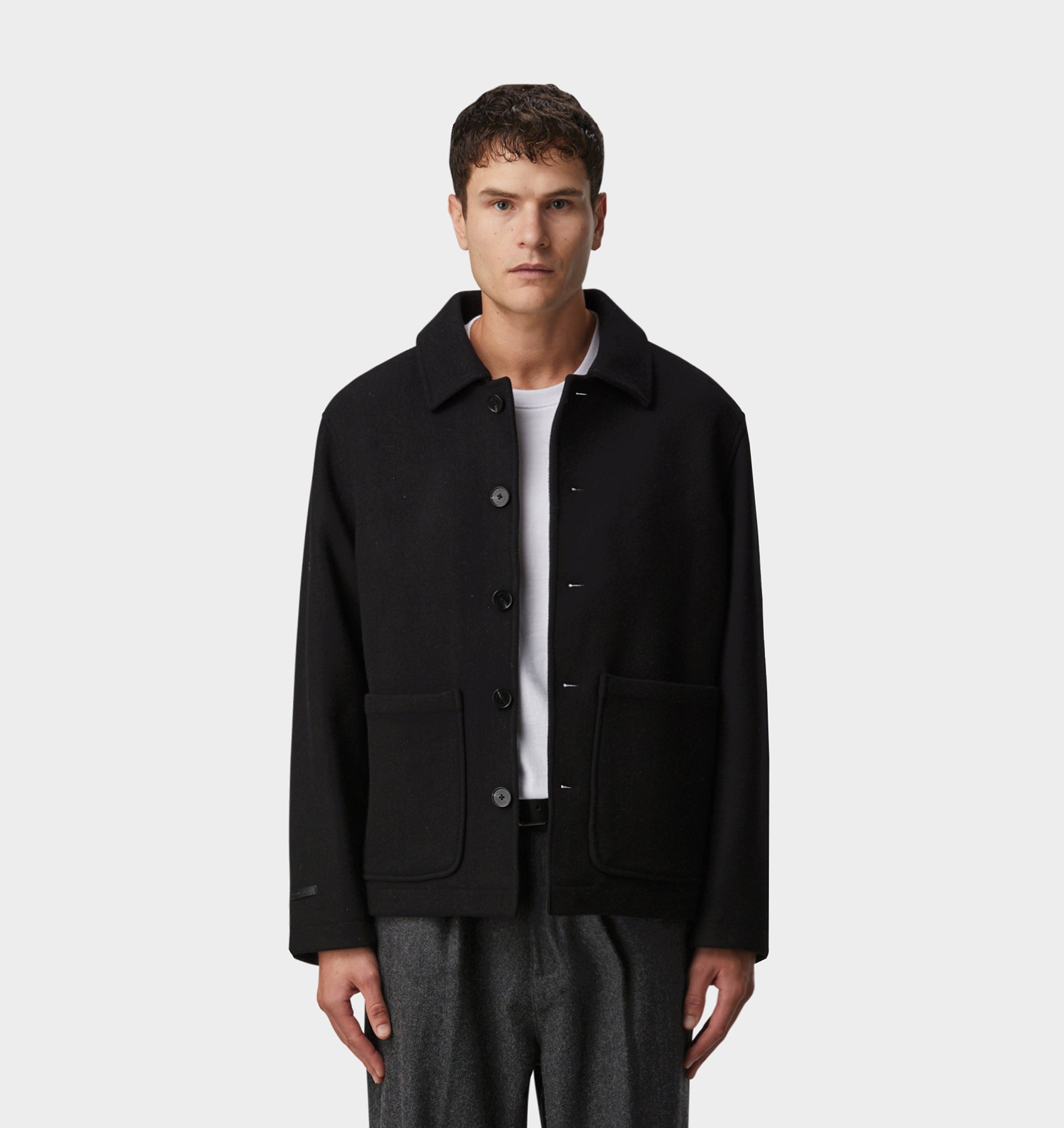 Carson Wool Jacket - Black