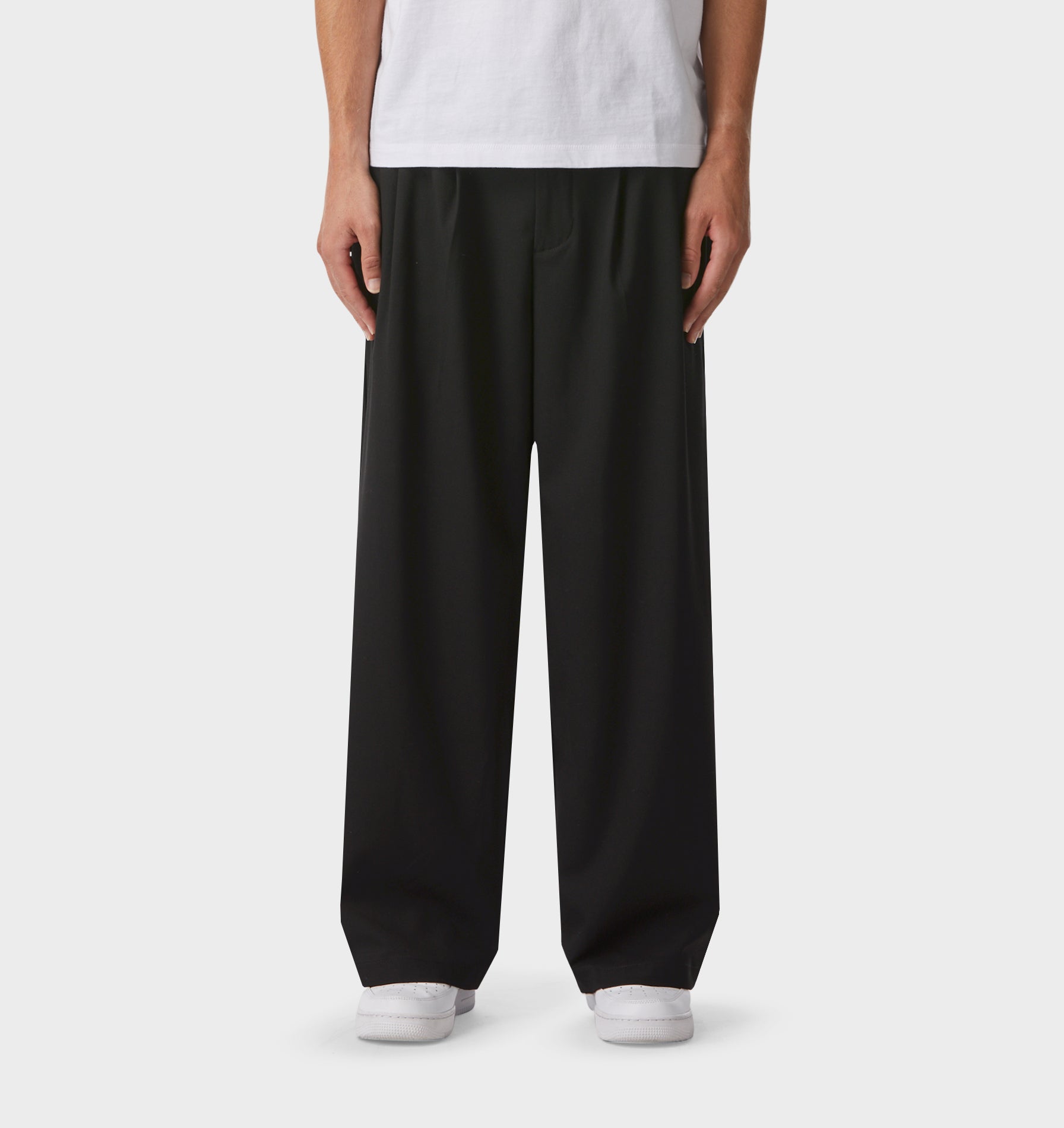 Albert Pleated Pant - Black | I Love Ugly AU