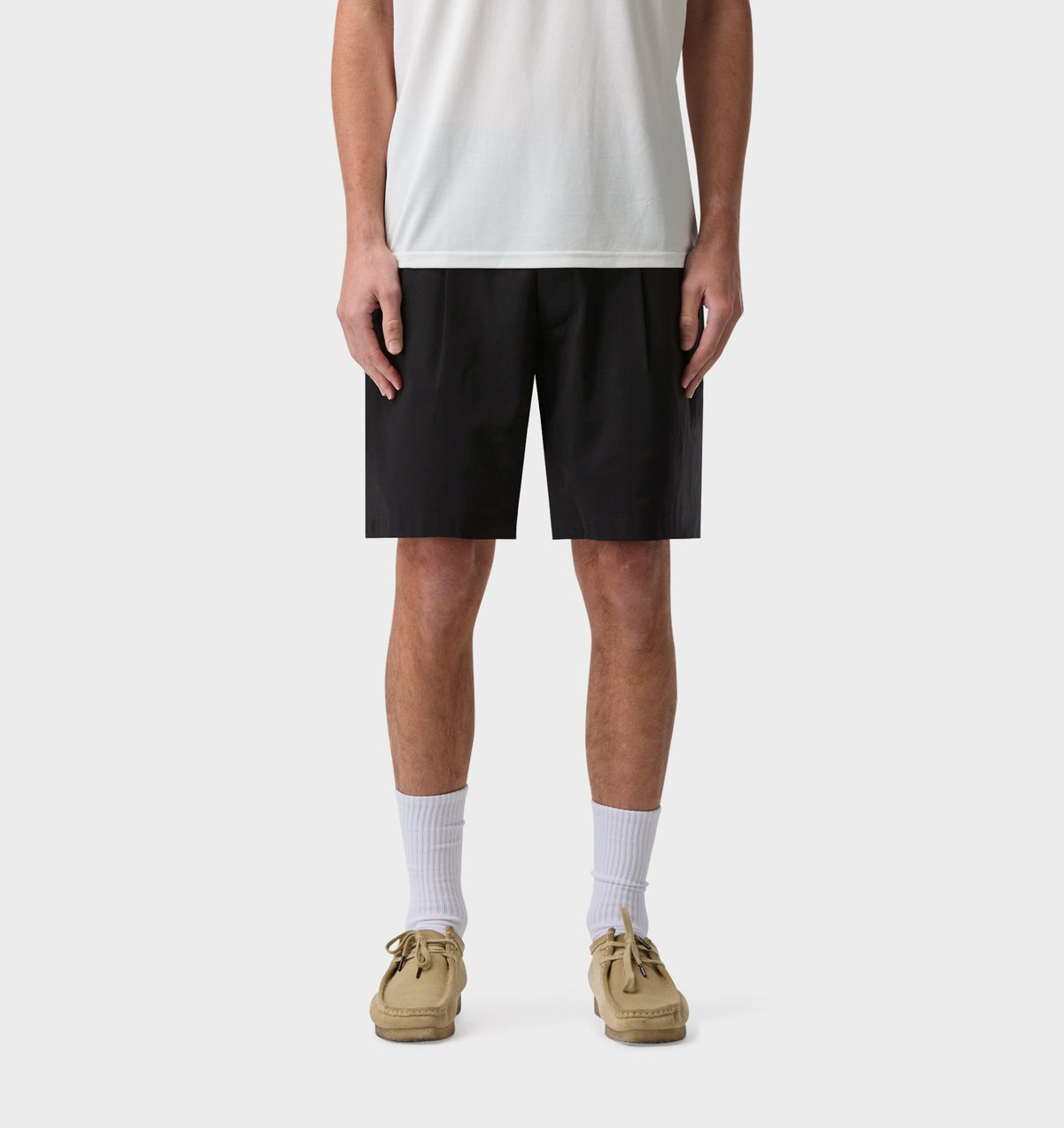 Quincy Pleated Short - Black