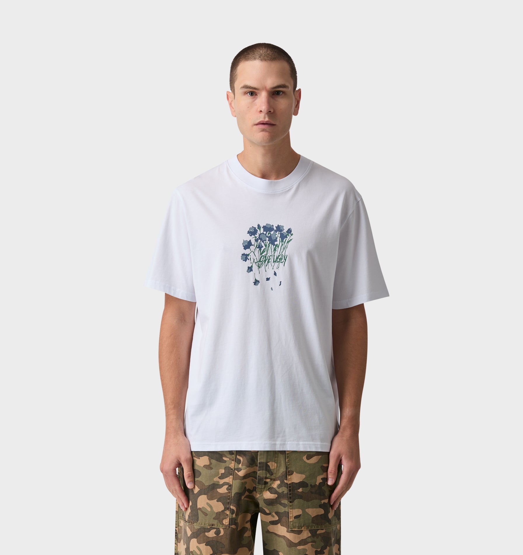 Wilted Flowers Uniform Tee - White