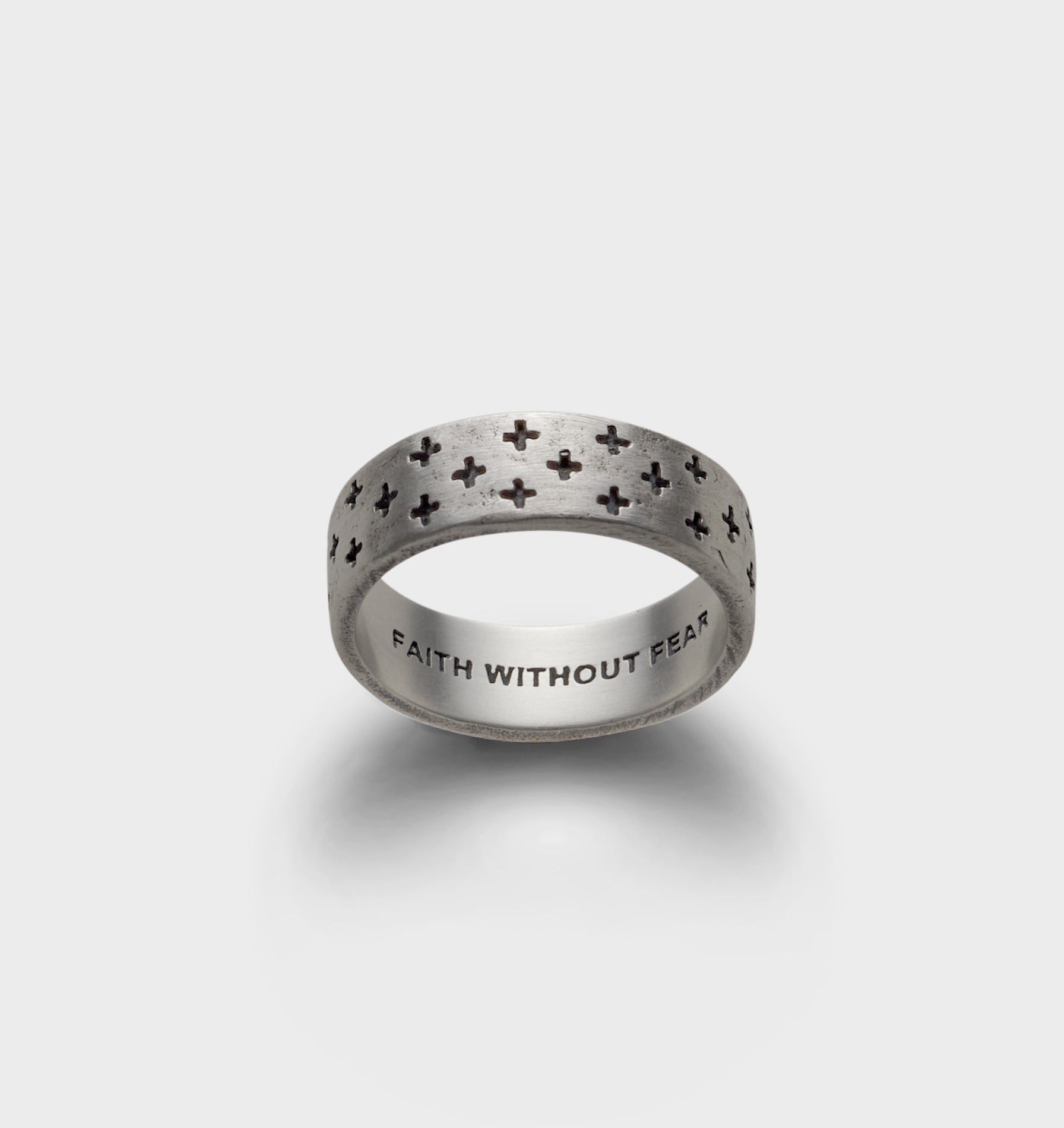 Plus Band Ring - Silver