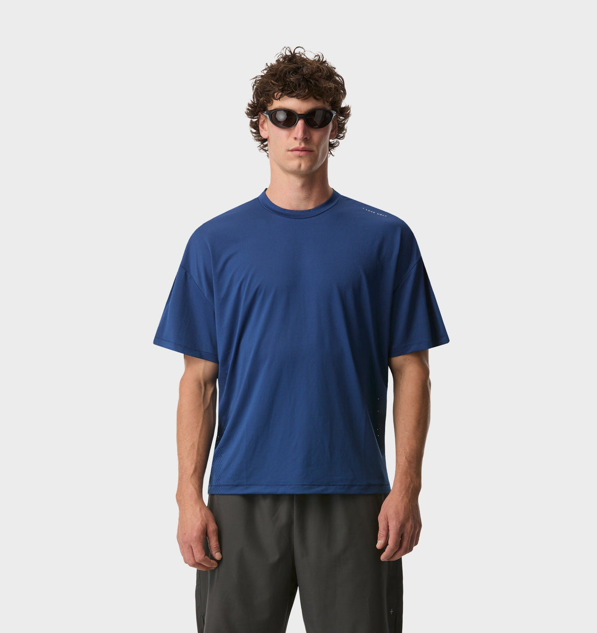 Active Crop Tee - Cobalt