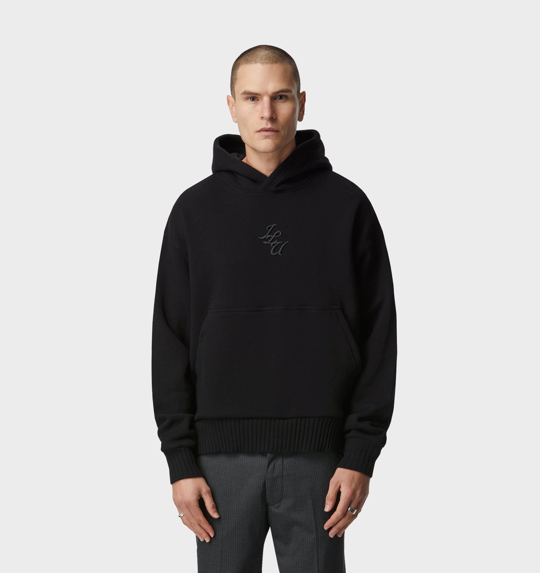 Crop Box Hood - Black