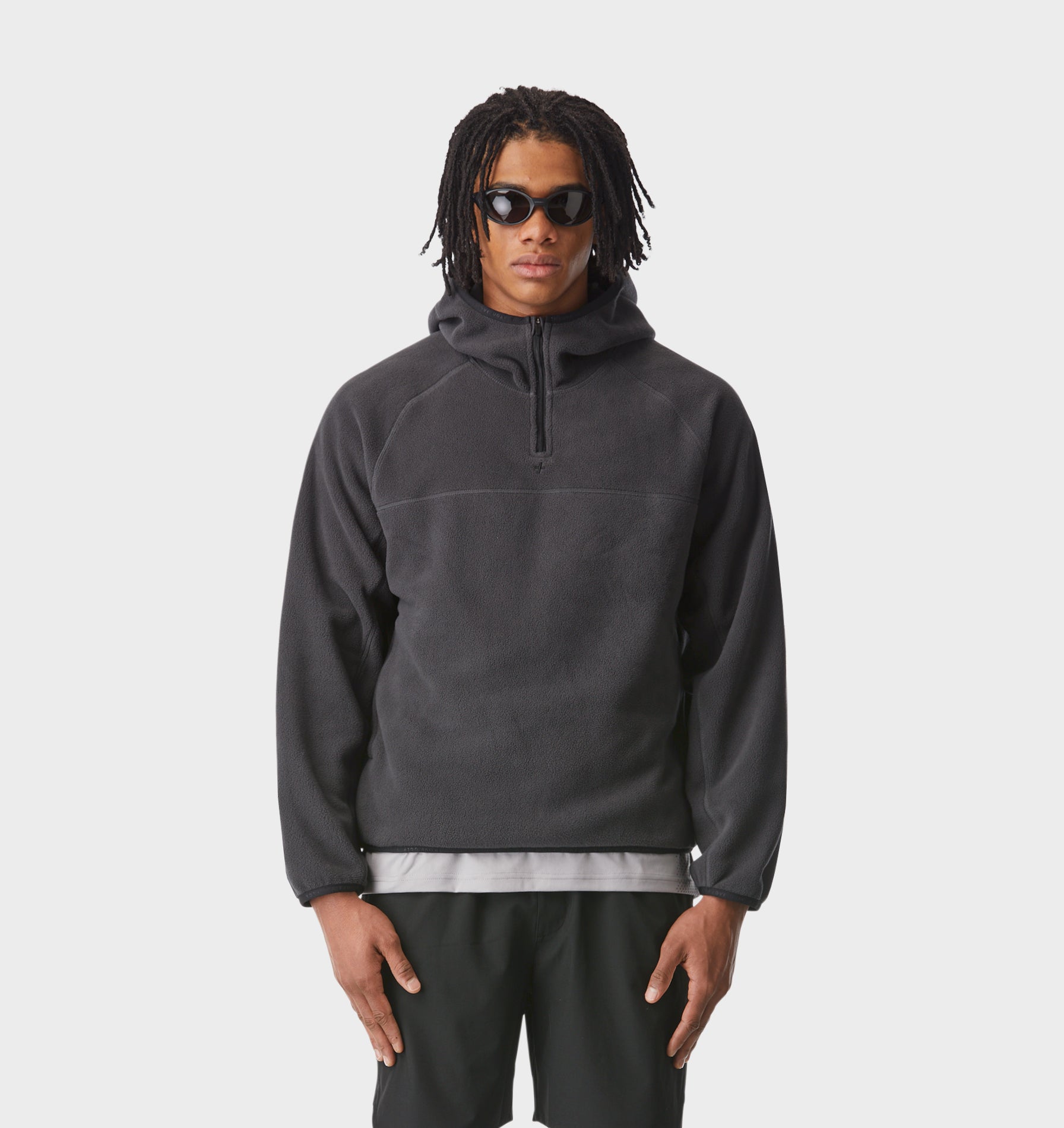 Active Hooded Fleece - Workout Hoodie in Charcoal | I Love Ugly AU