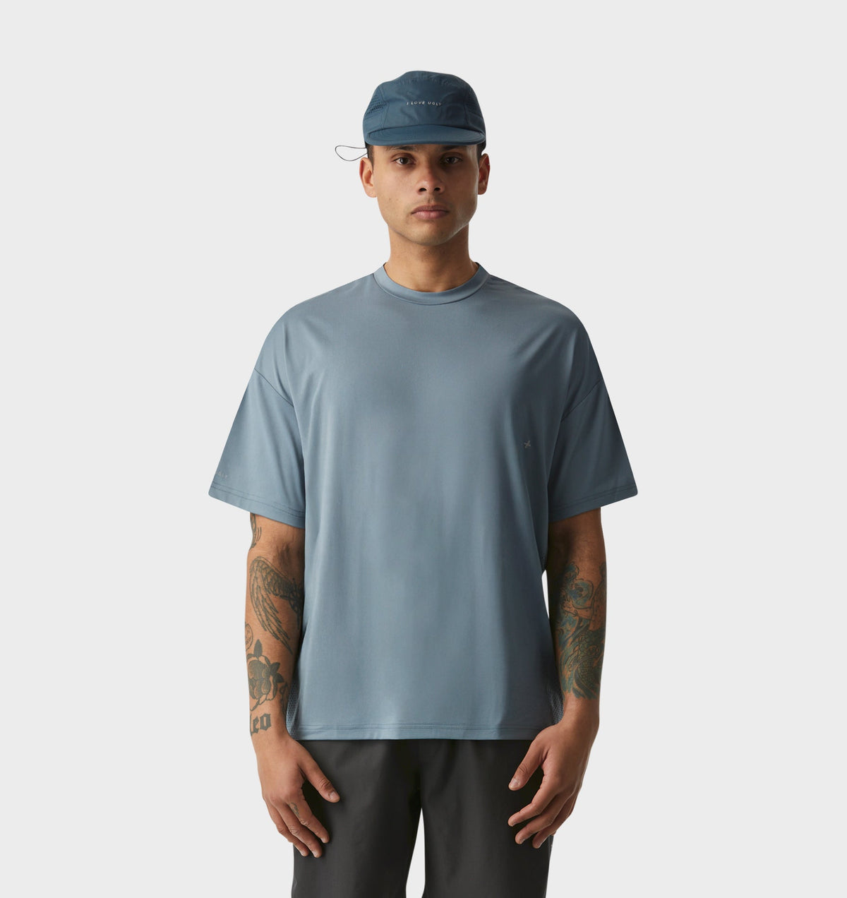 Active Box Tee - Fog Blue