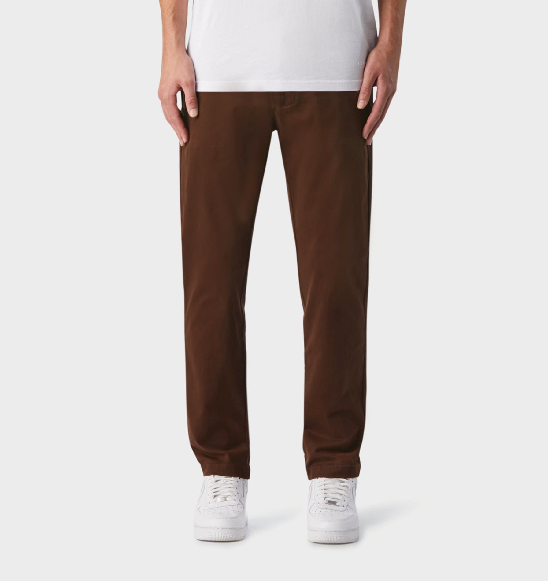 Full Length Slim Kobe Pant - Dark Brown