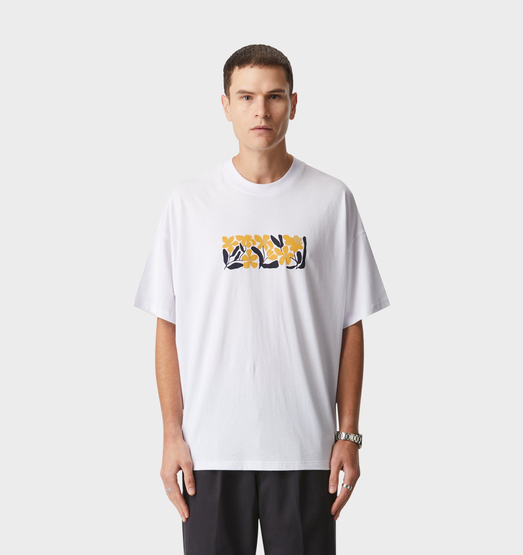 In Bloom Box Tee - White