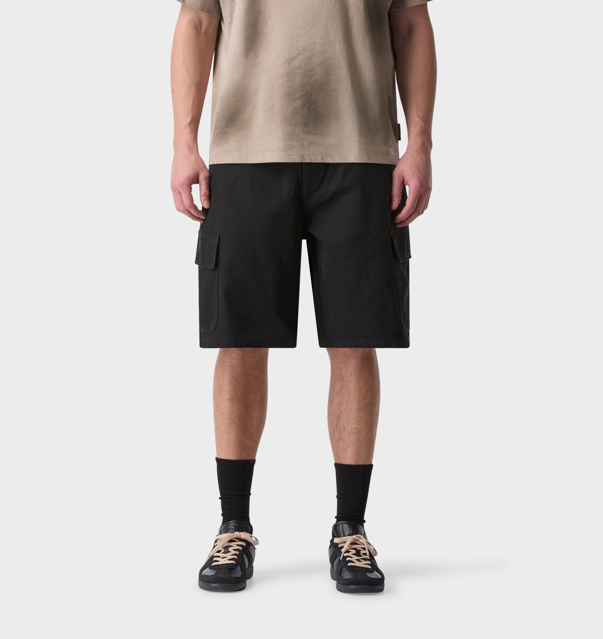 Canvas Cargo Short - Vintage Black