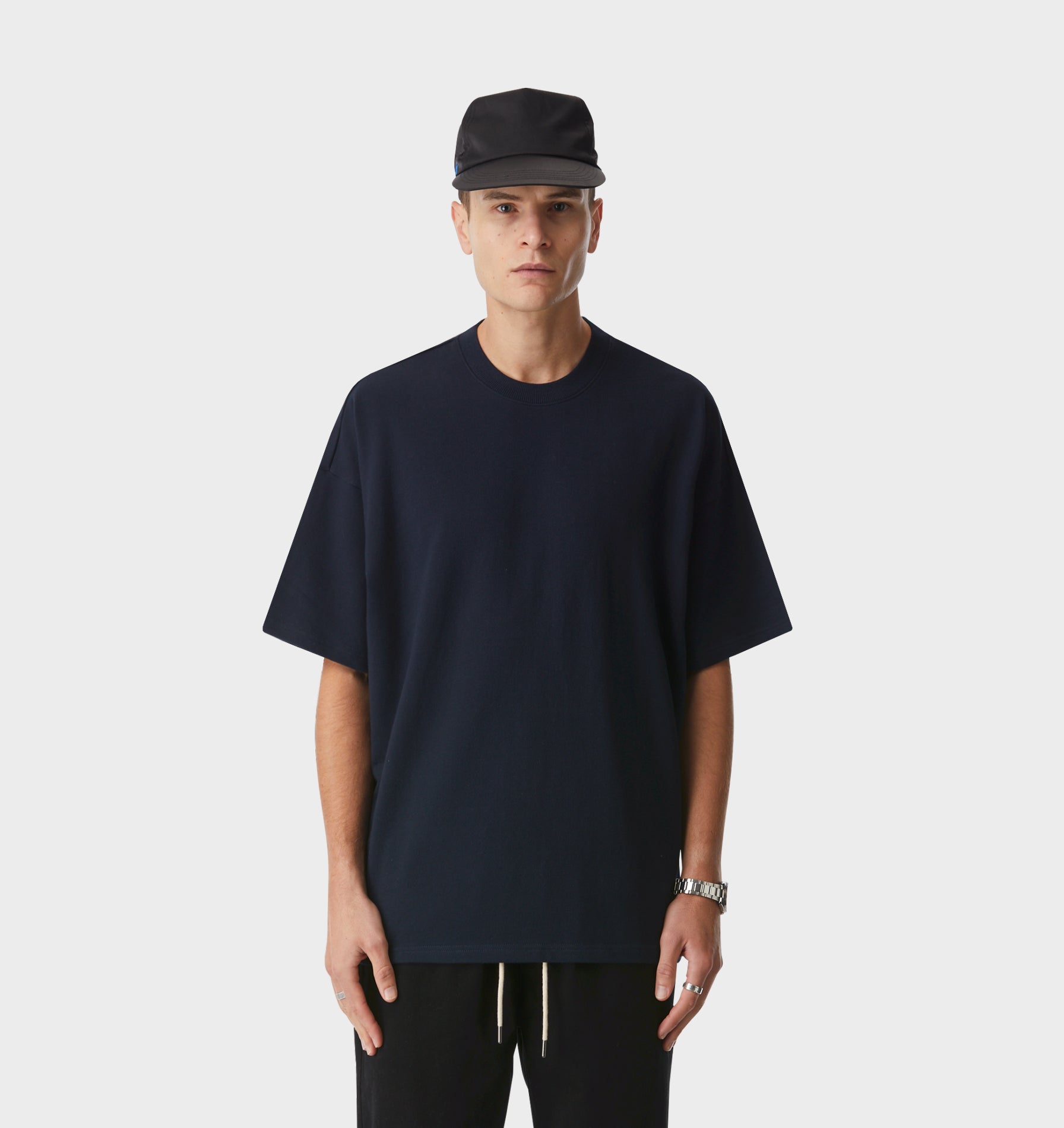 Heavy Box Tee - Midnight Navy