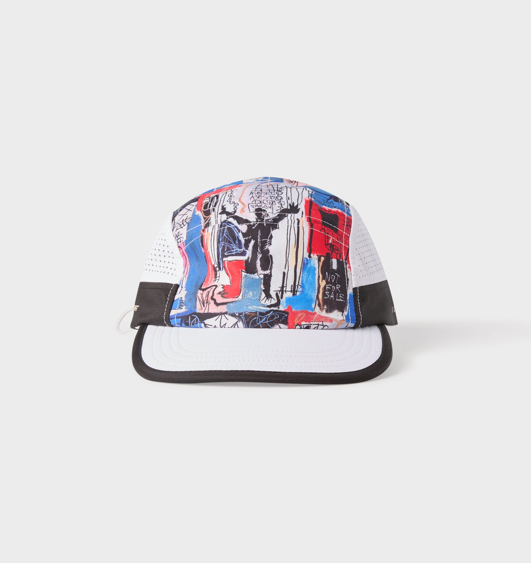 Basquiat Obnoxious Active 5 Panel Cap - Blue / Red