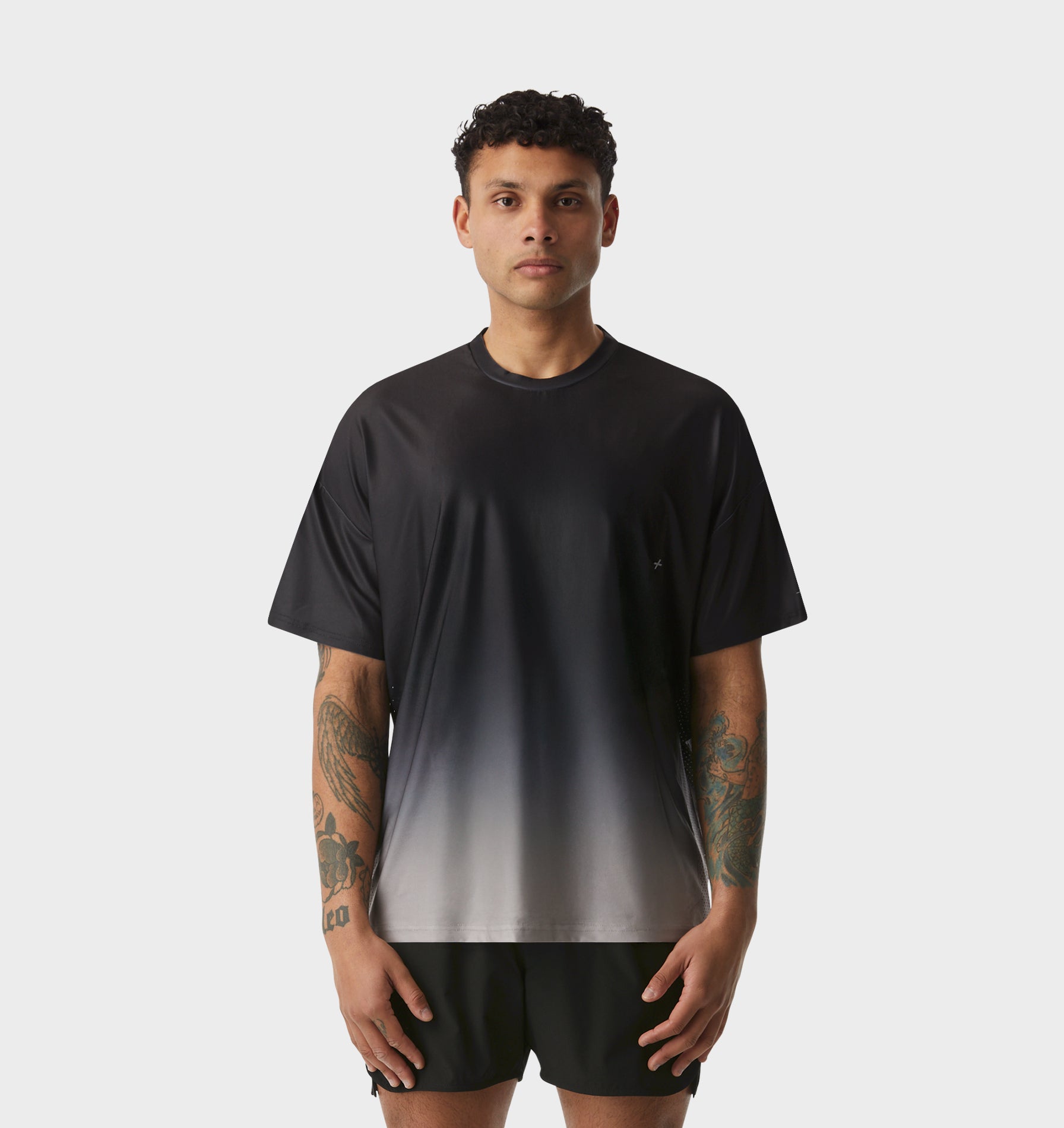 Active Box Tee - Ash Cloud