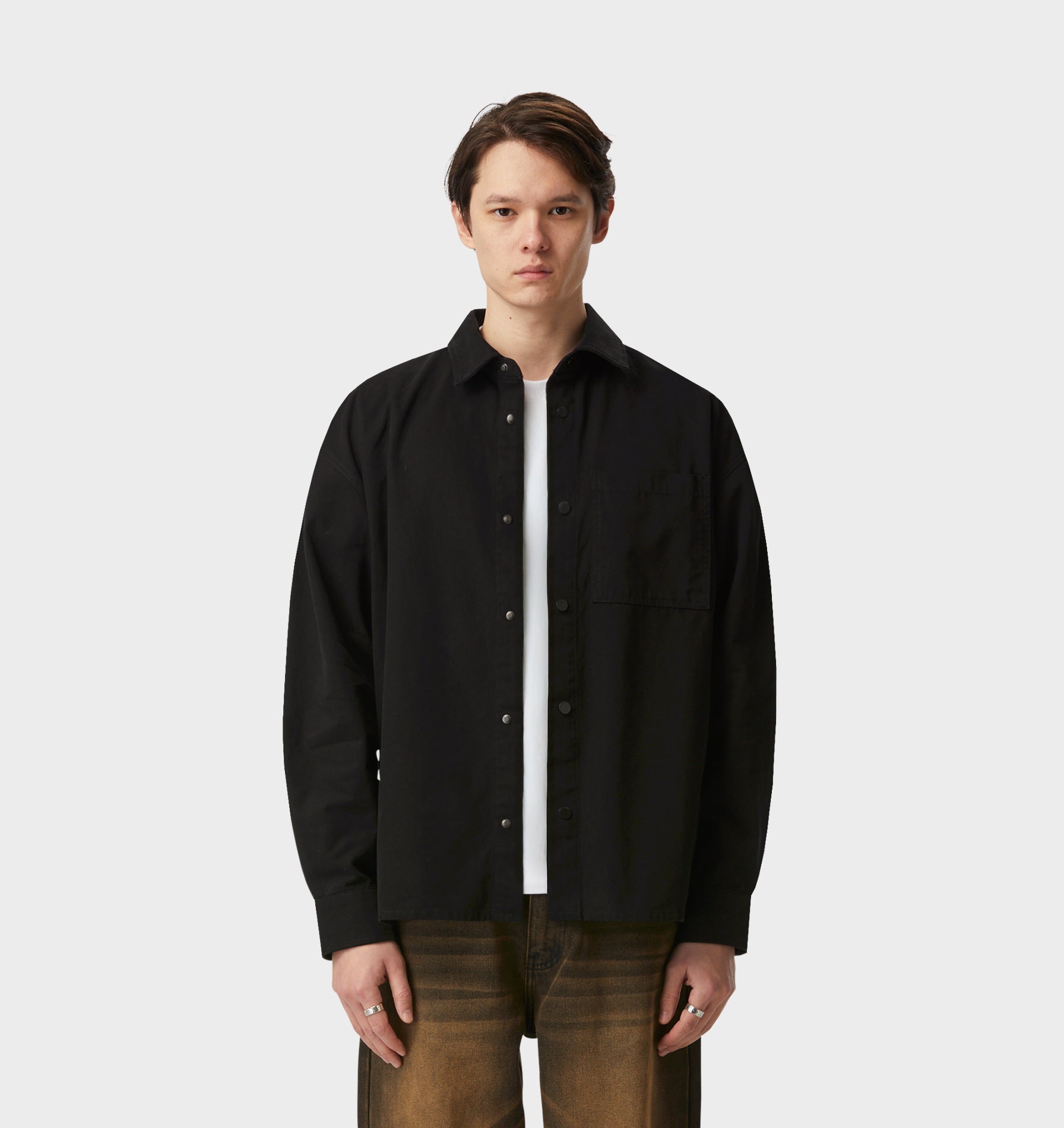 Canvas Overshirt - Vintage Black
