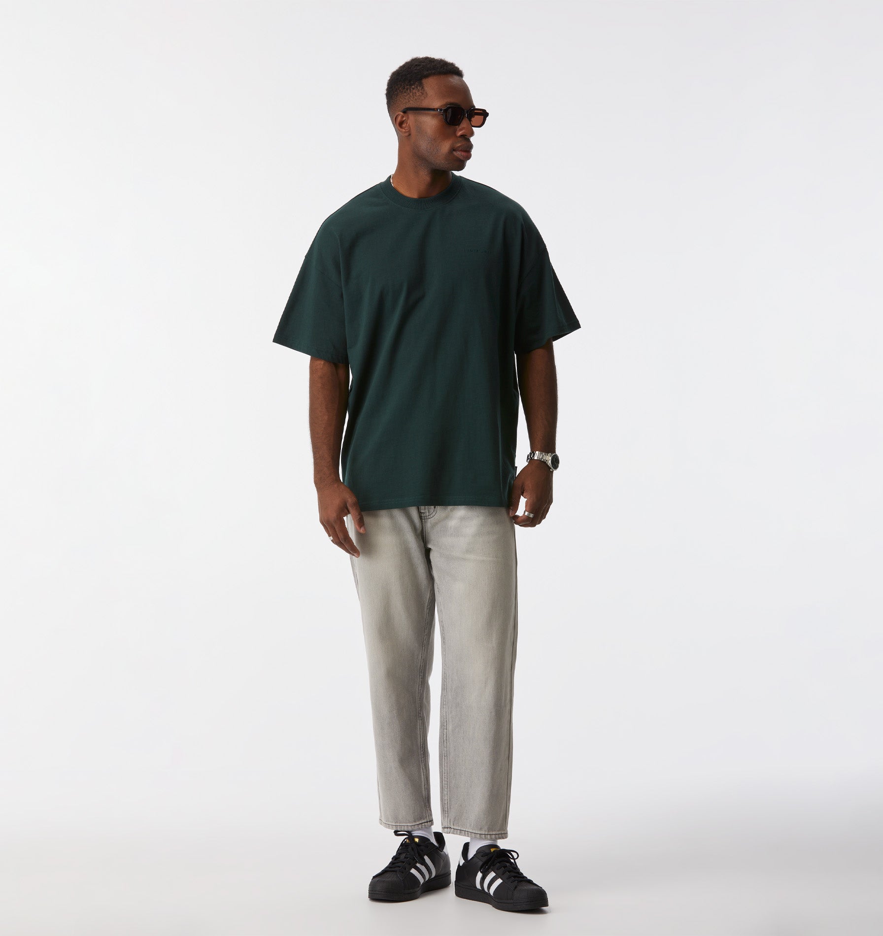 Box Tee - Dark Green