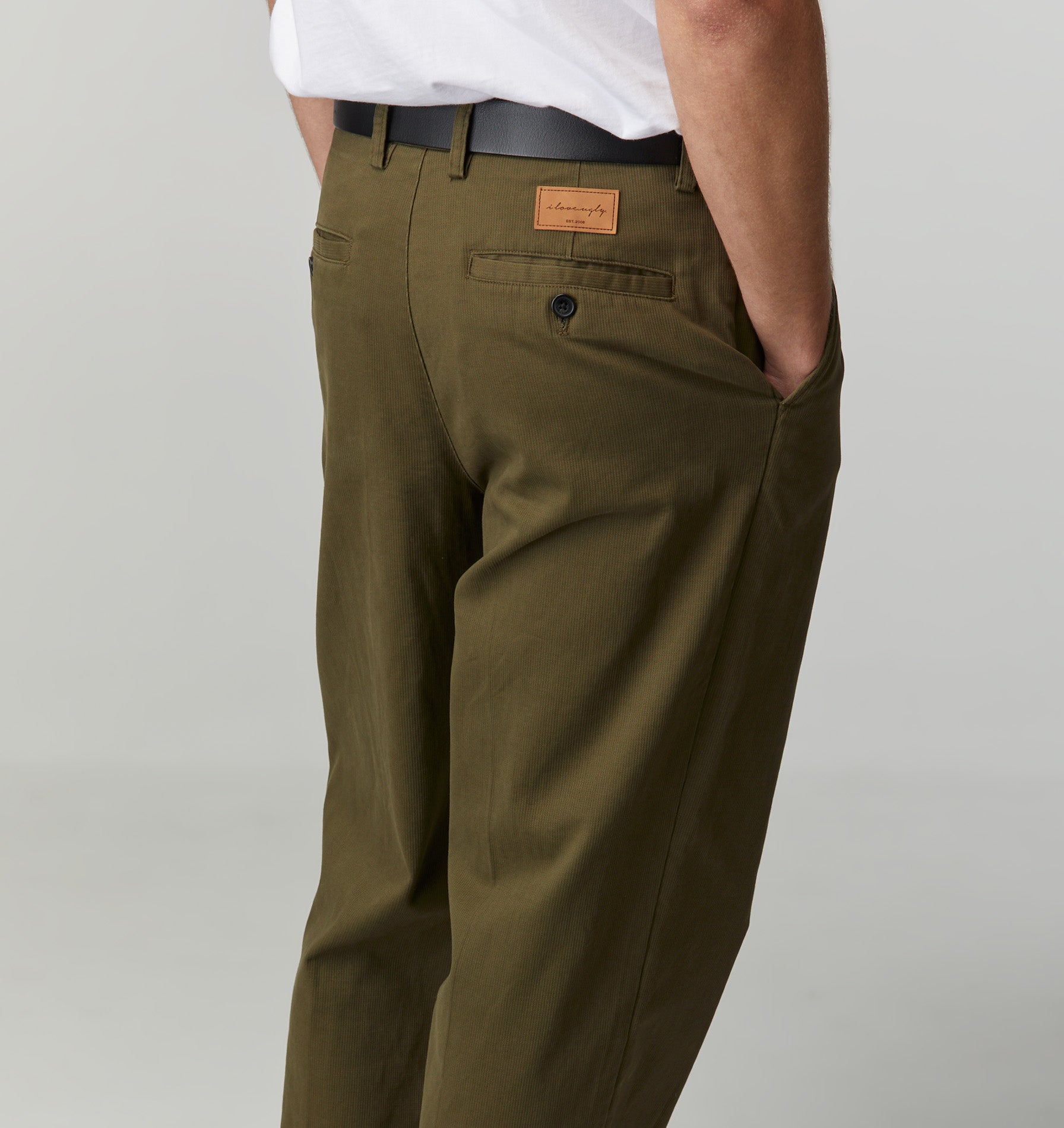 Noah Pleated Pant - Army Green