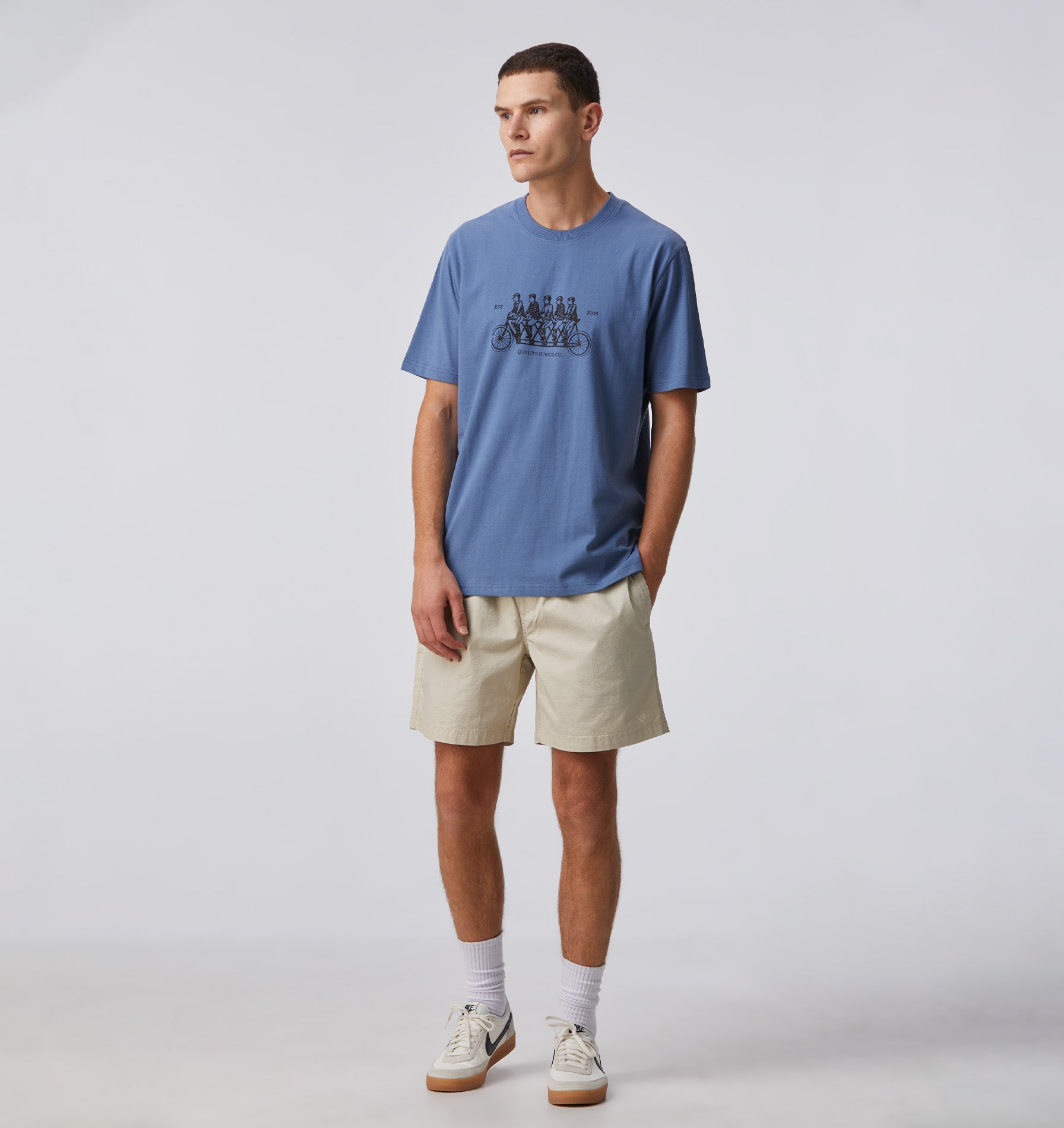 Tandem Chester Tee - Stone Blue