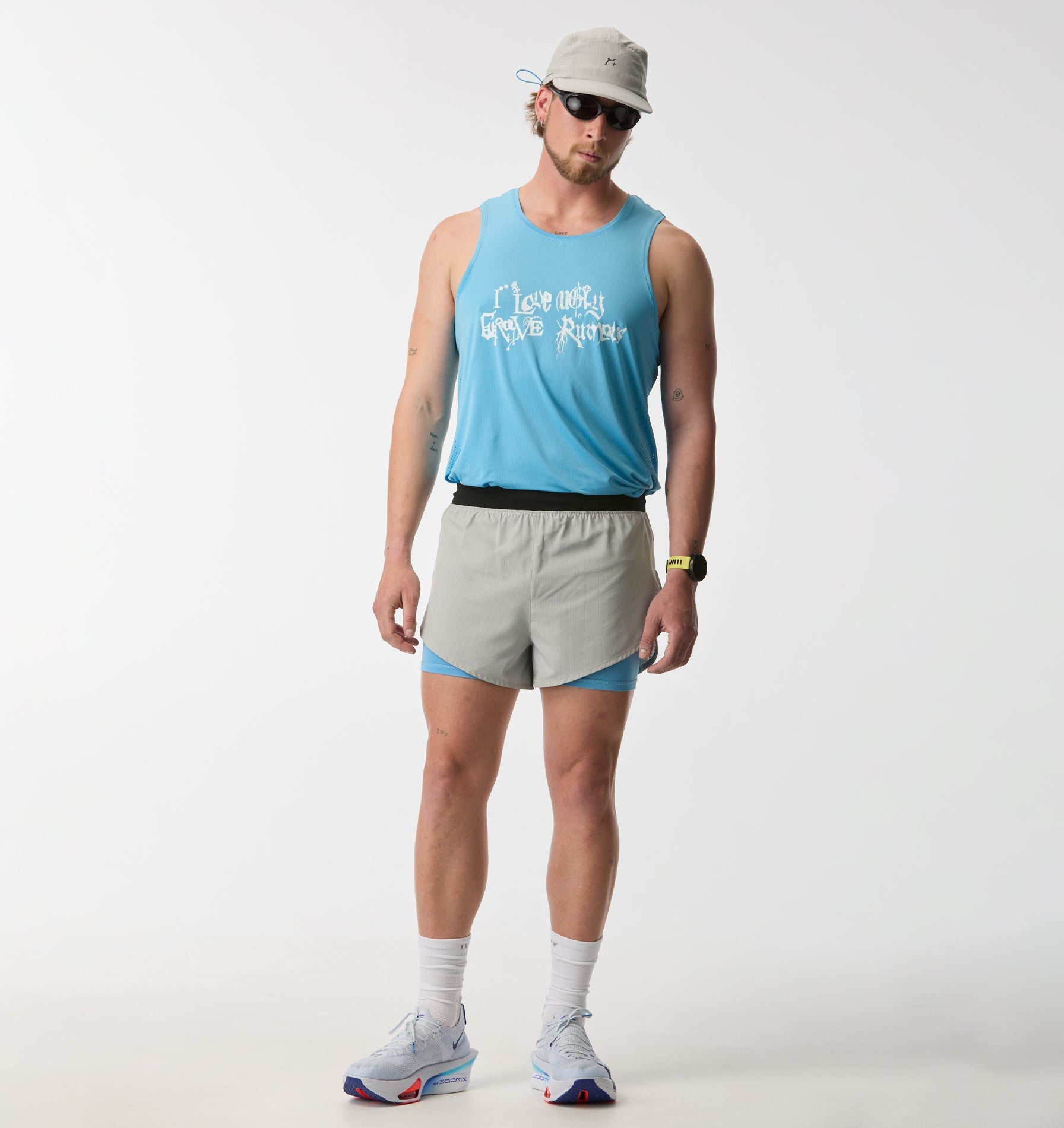 GR X ILU Active Singlet - Ice Blue