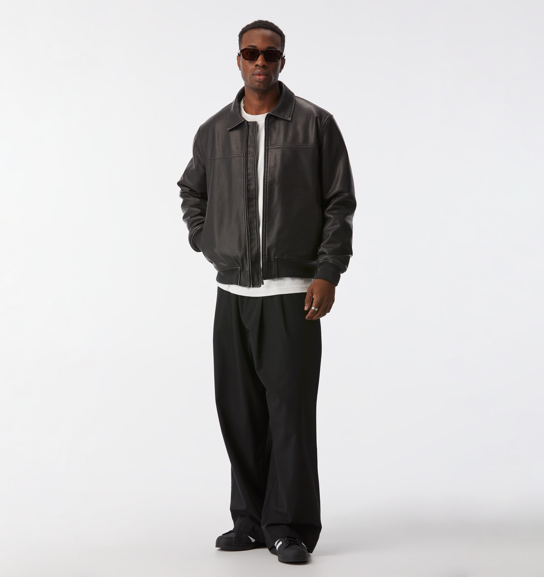 Otto Pleated Pant - Black