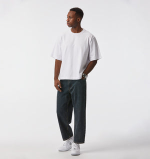 Crop Box Tee - White