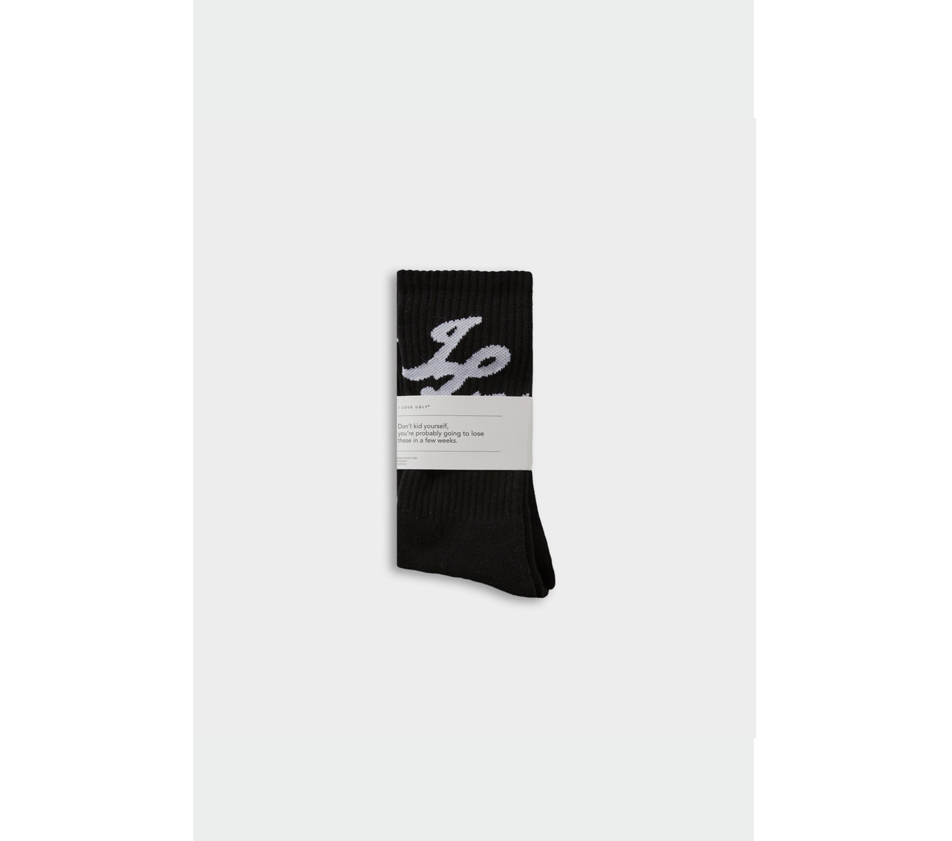 Initial Sock - Black