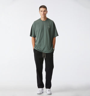 Box Tee - Smokey Green