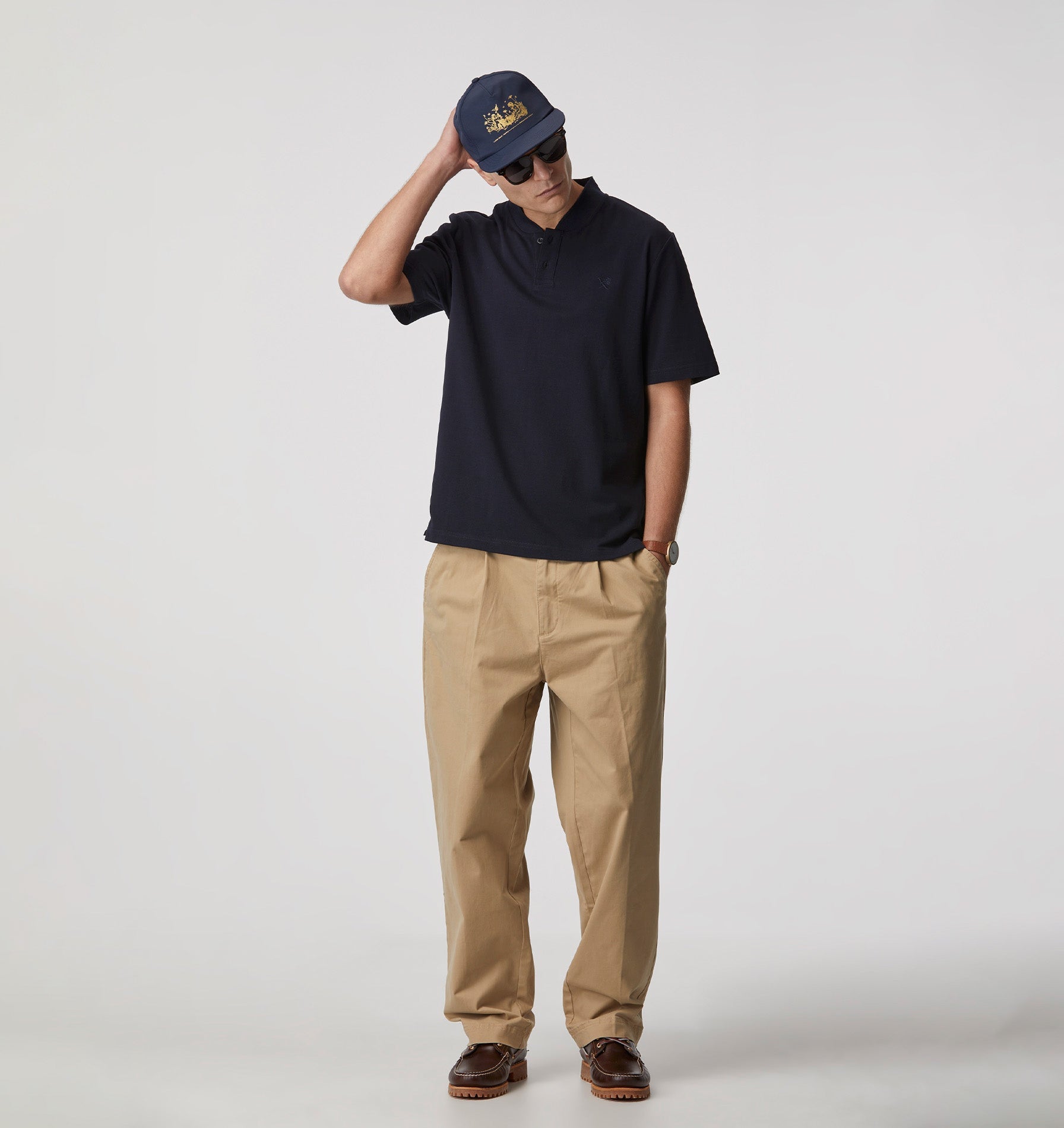 Paden SS Polo Shirt - Navy