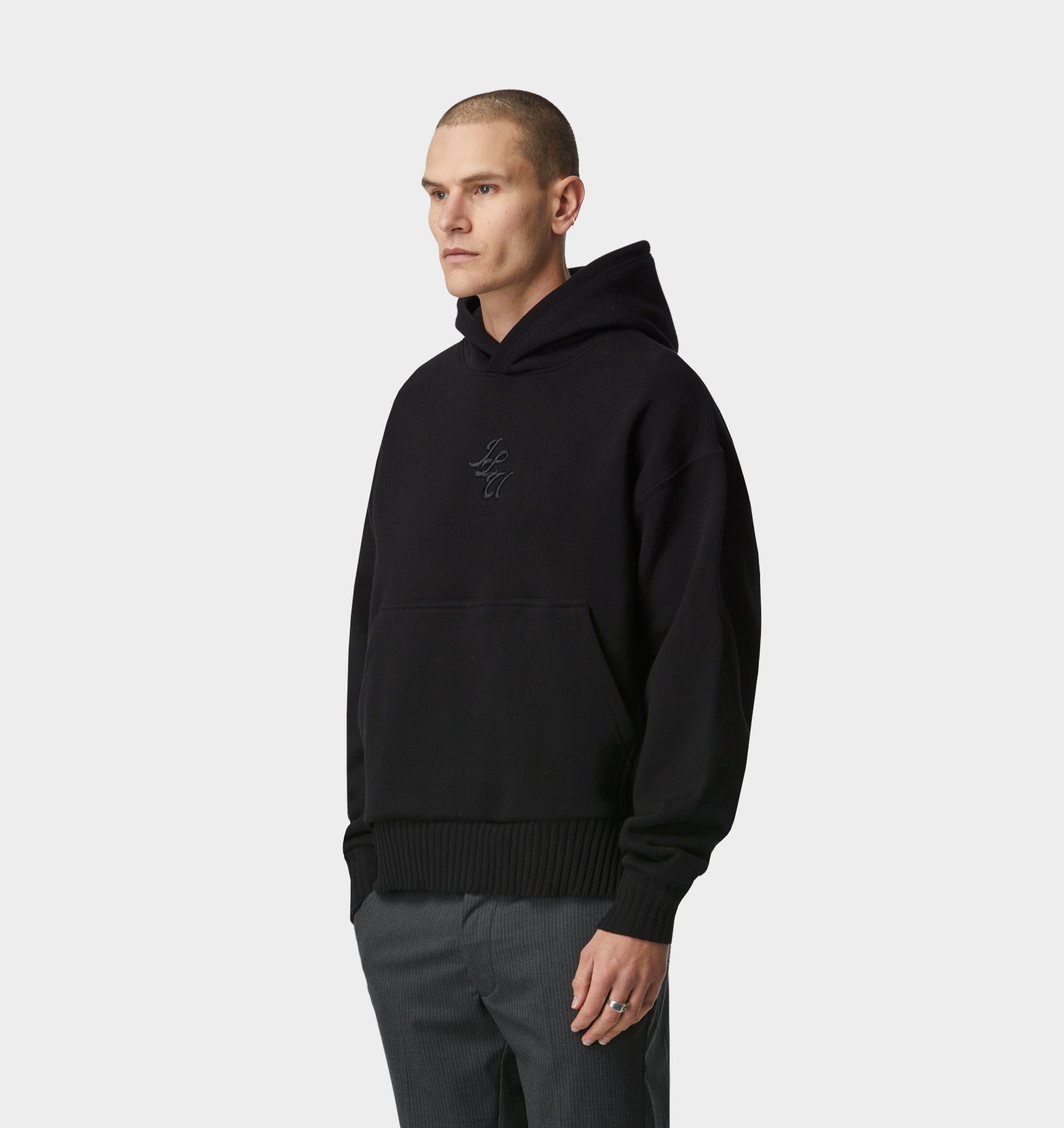 Crop Box Hood - Black