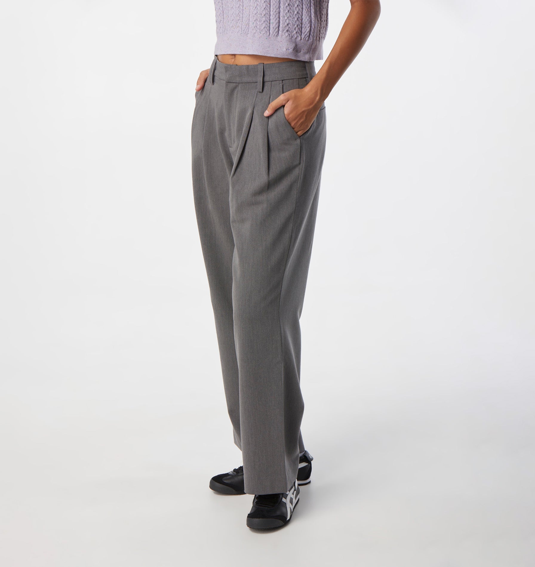 Mica Wide Pant - Grey