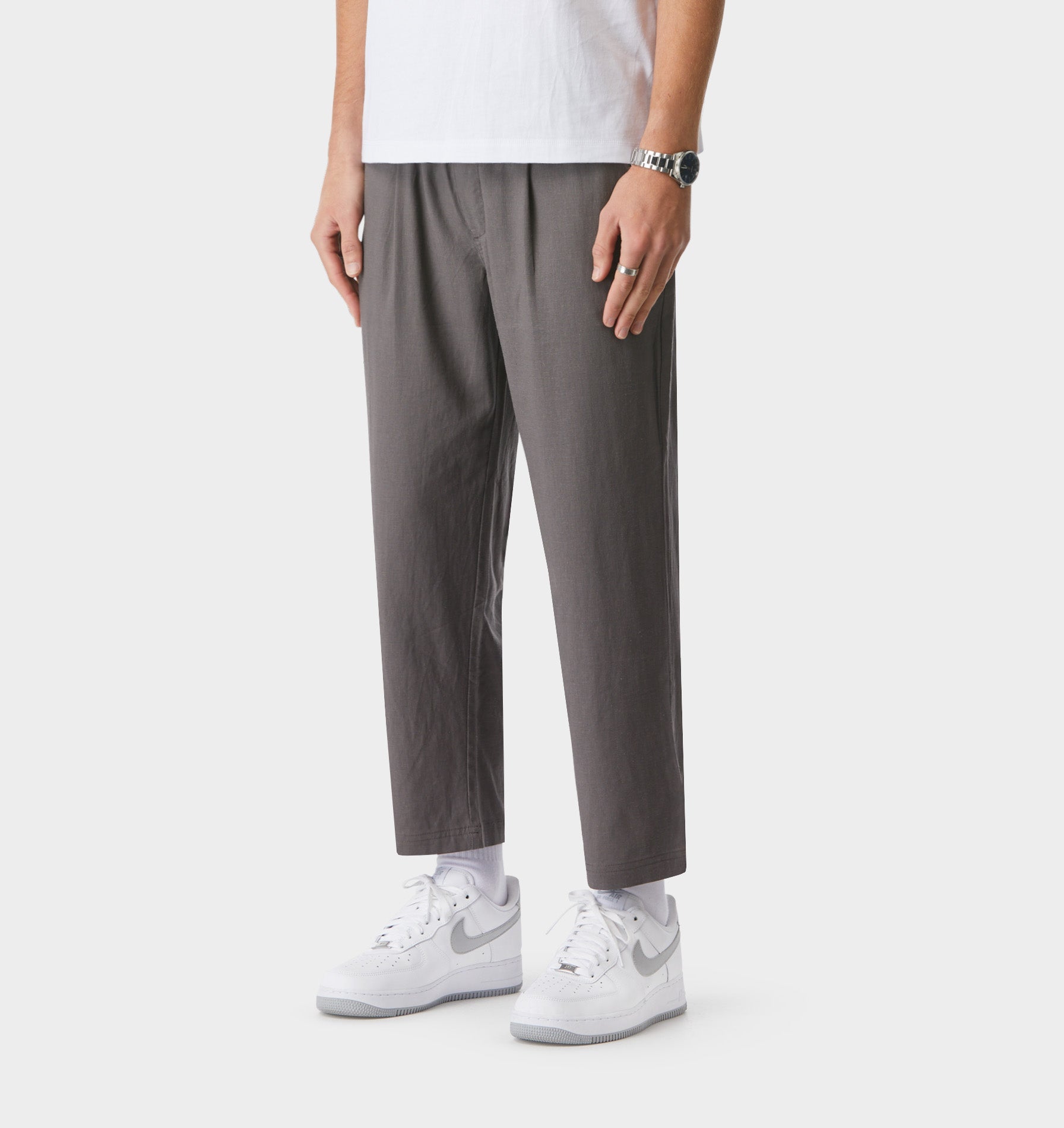 Fitch Cropped Pant - Mushroom