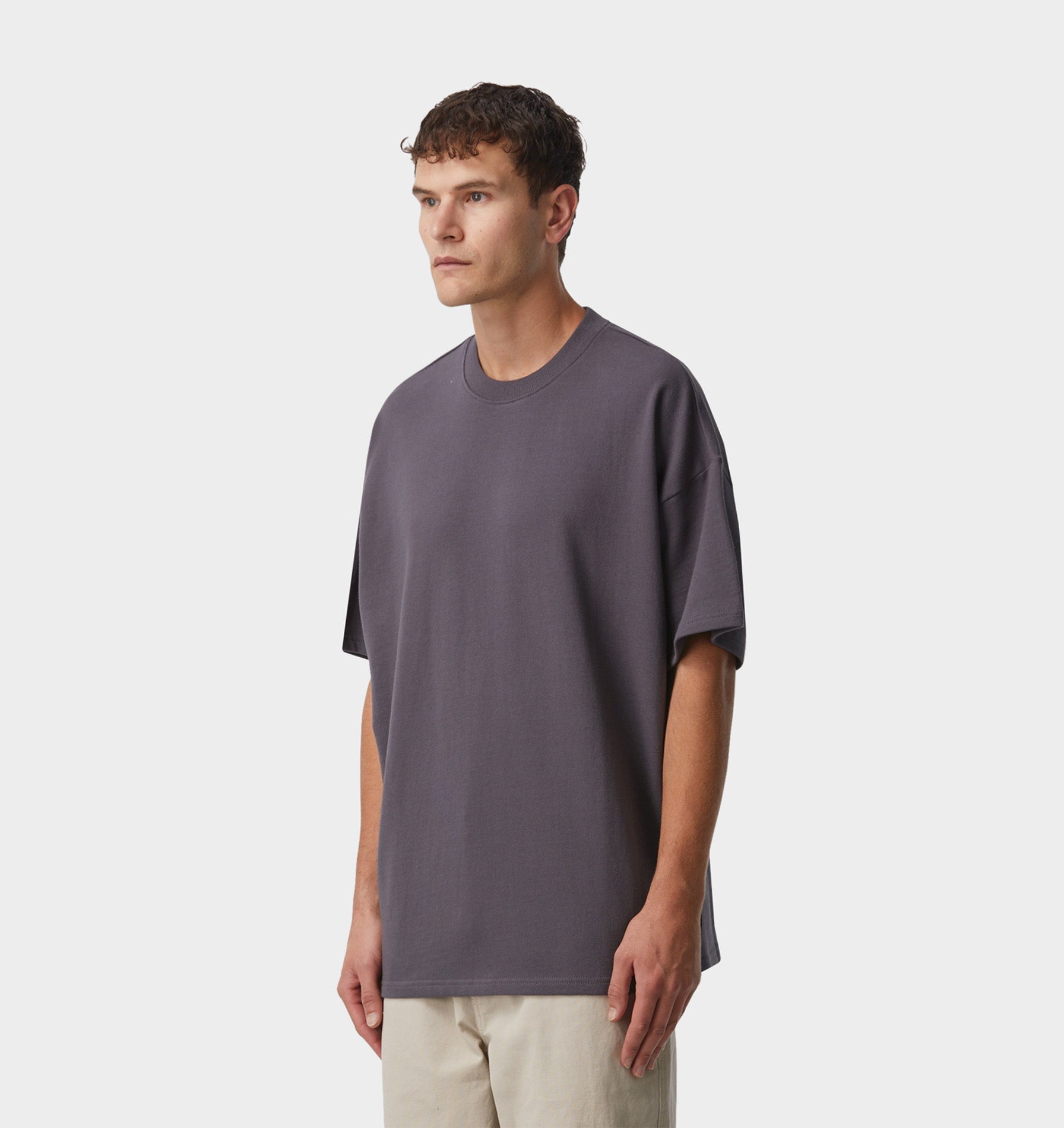 Heavy Box Tee - Slate Blue