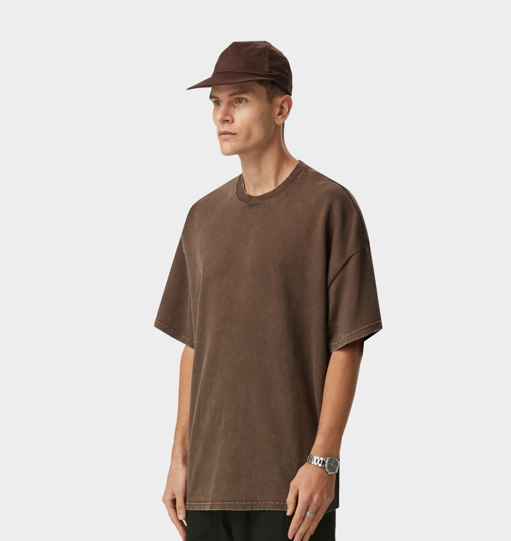 Heavy Box Tee - Aged Espresso