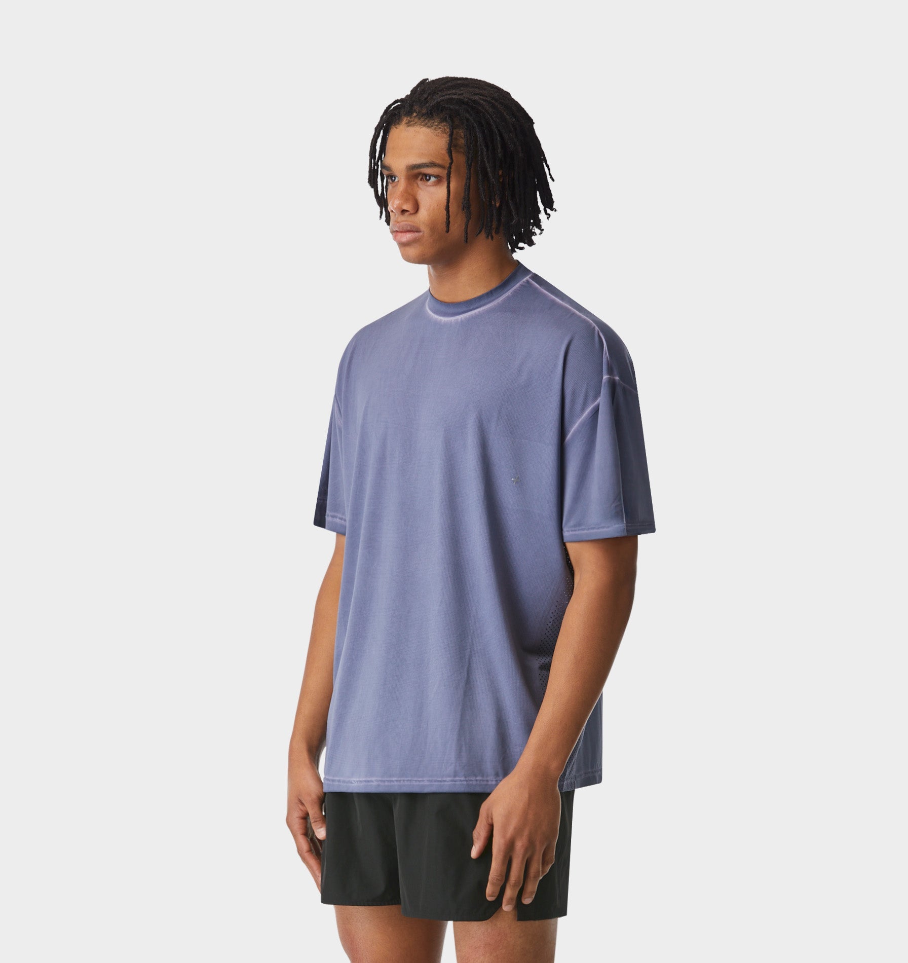 Active Box Tee - Washed Light Blue