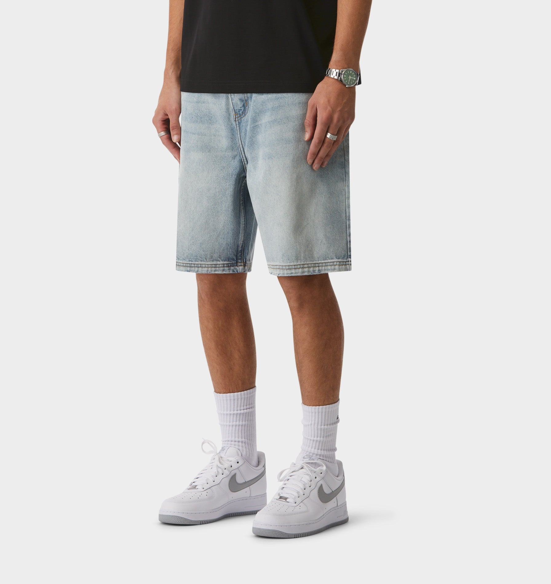 Clean Carpenter Short - Light Vintage Blue