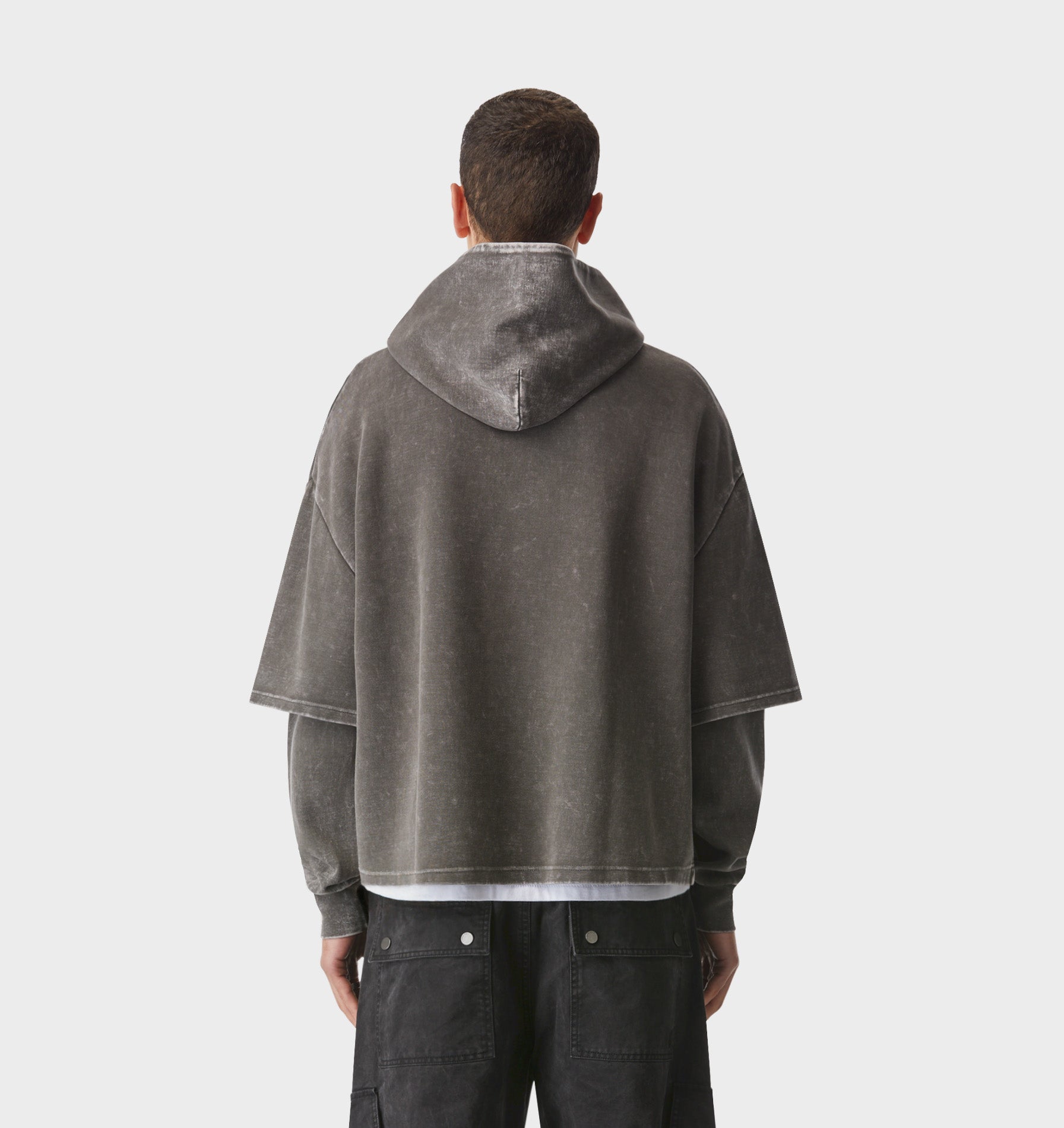 Layered Box Hood - Washed Clover