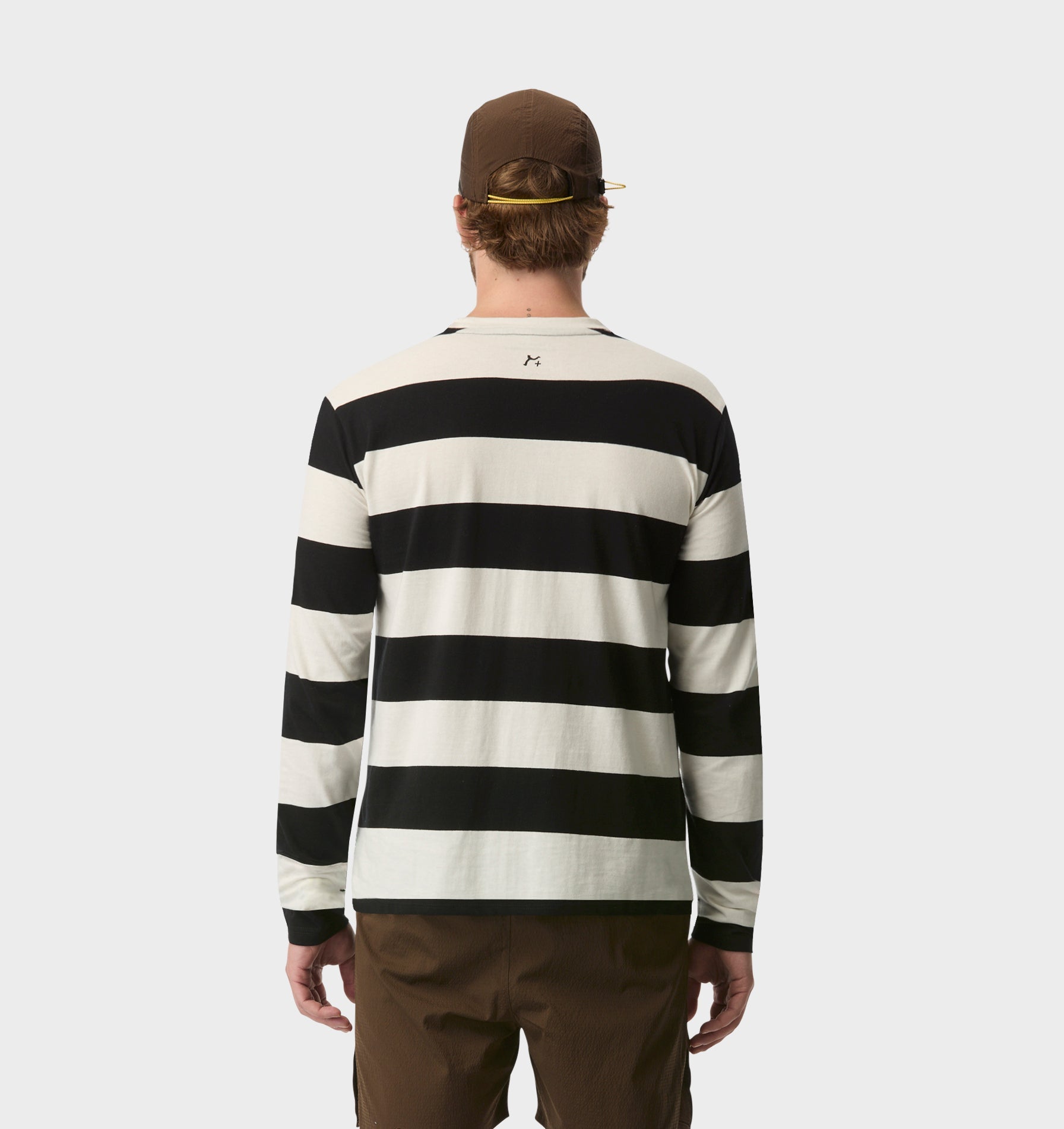 GR X ILU Stripe LS Tee - Black/White