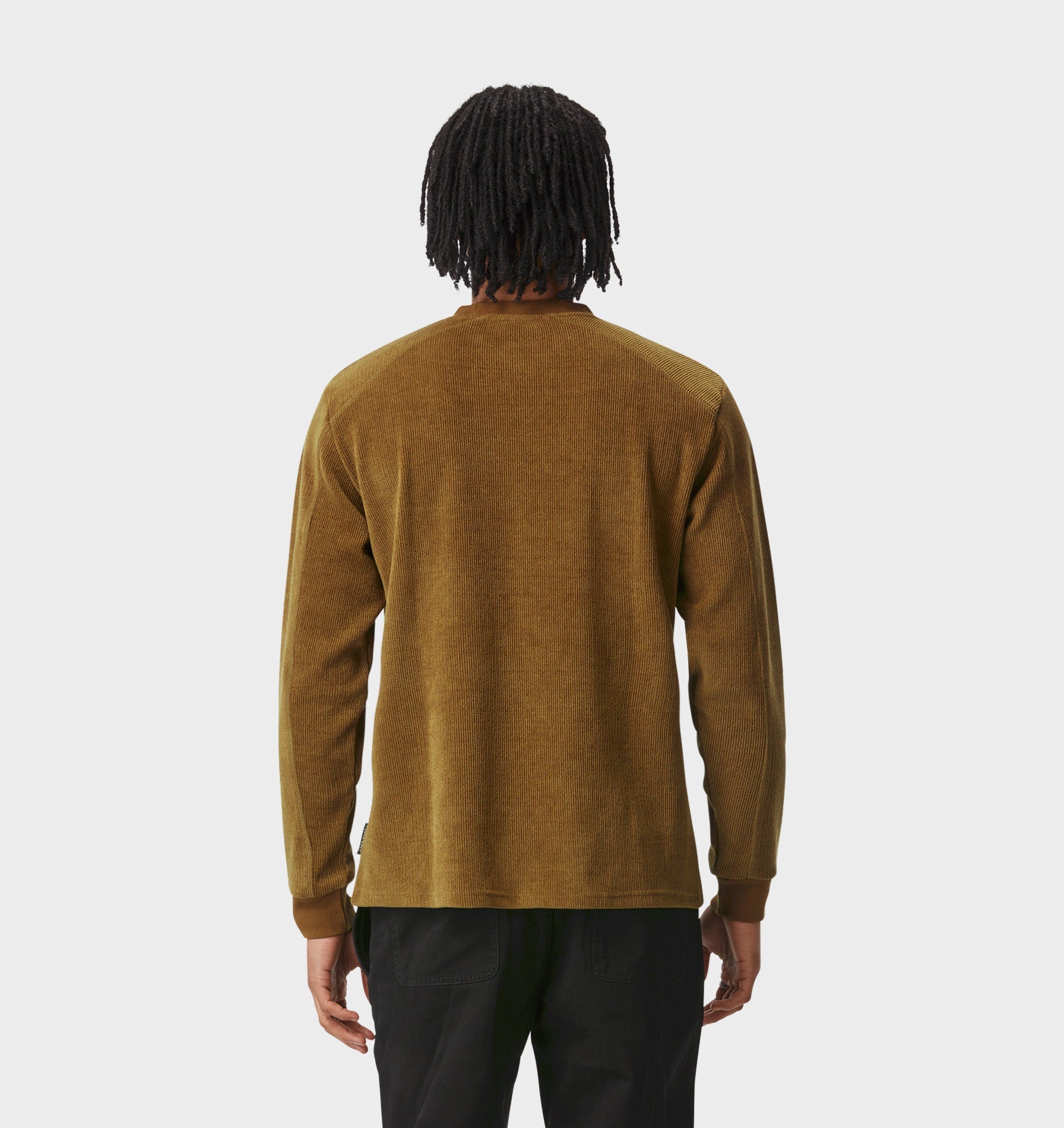 Textured LS Tee - Moss