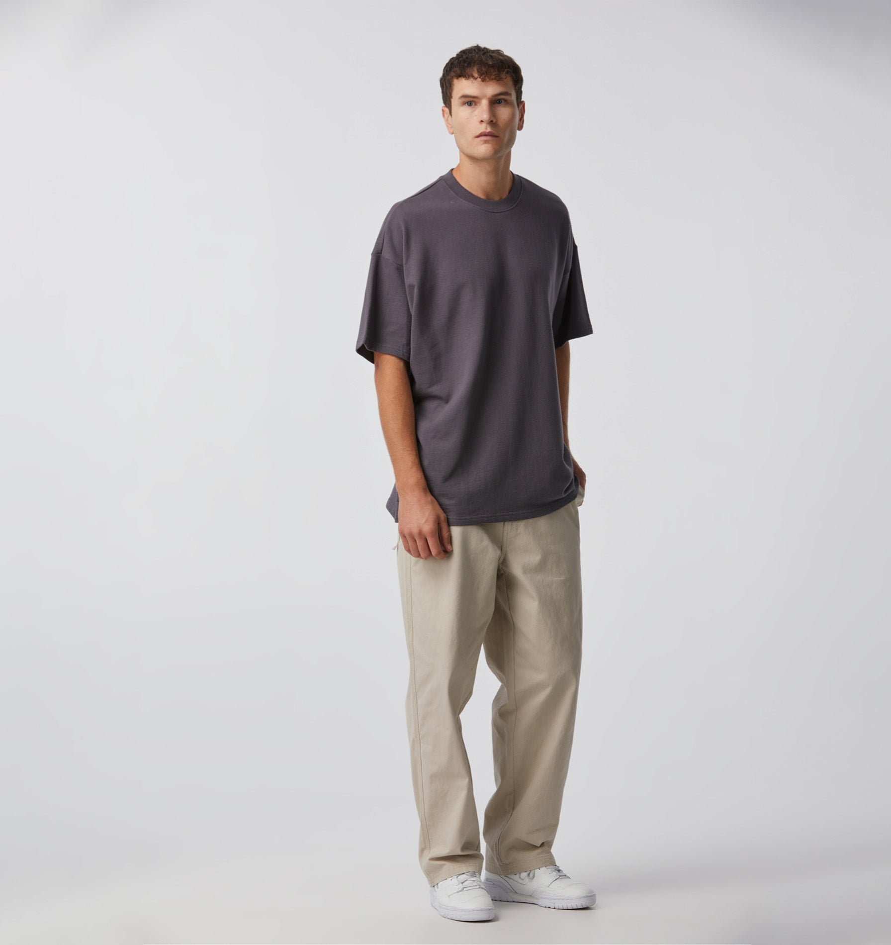 Heavy Box Tee - Slate Blue