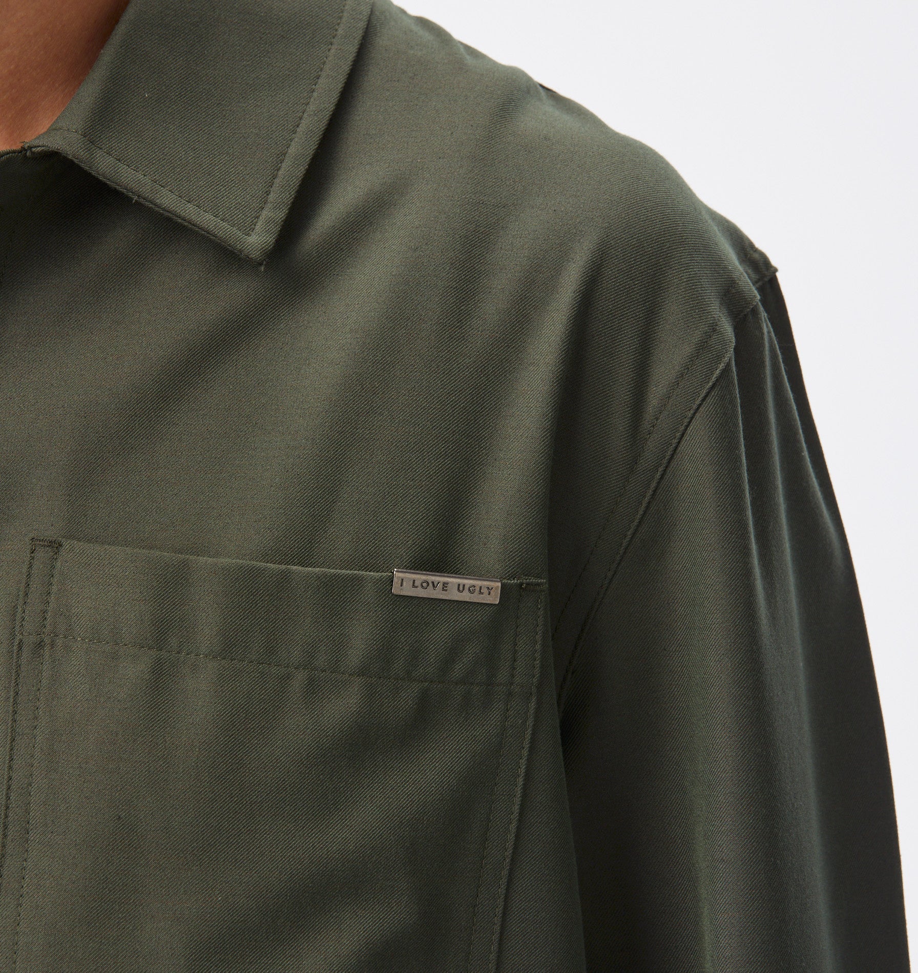 Tailored Overshirt - Smokey Green