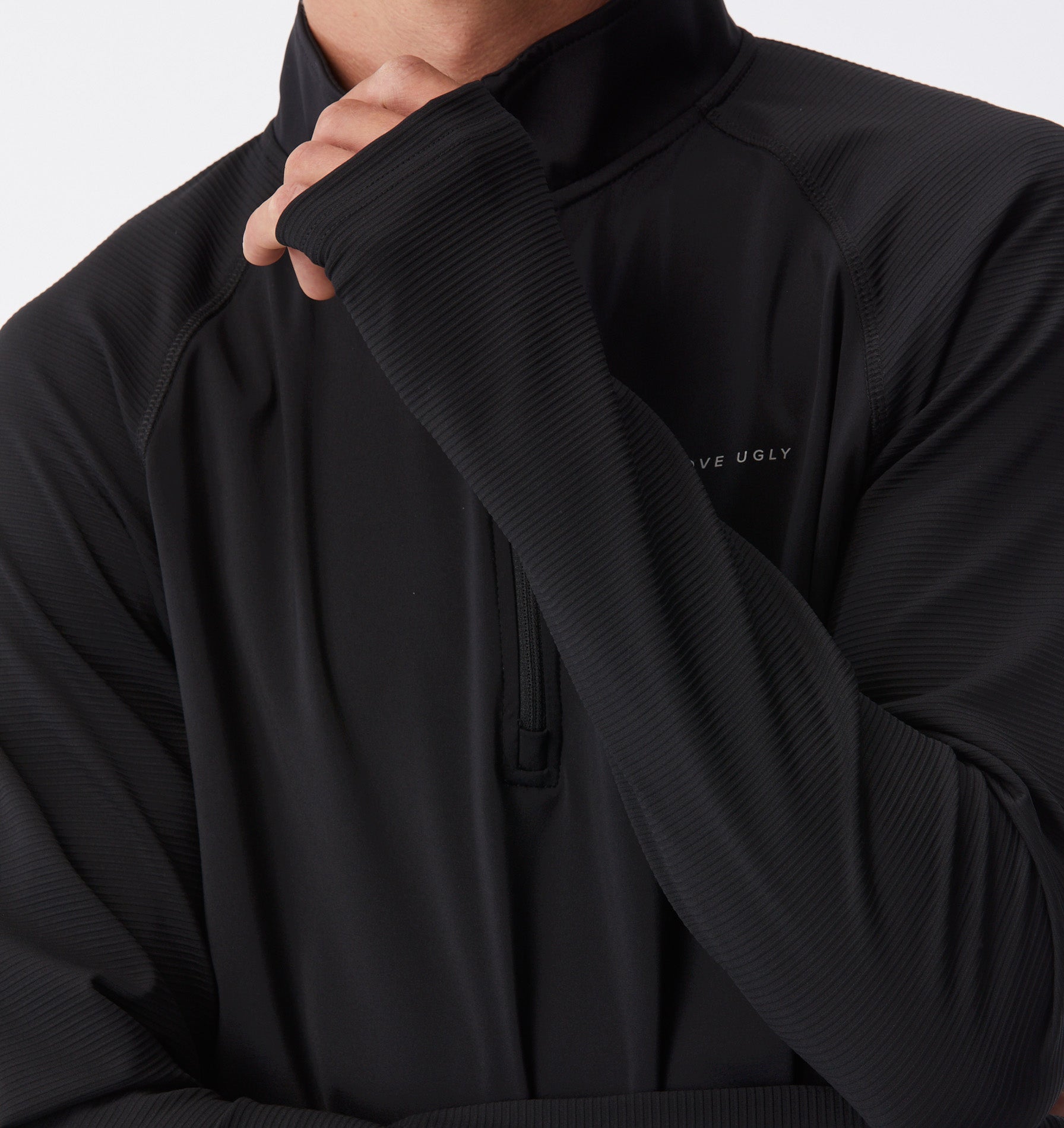 Active Quarter Zip - Black