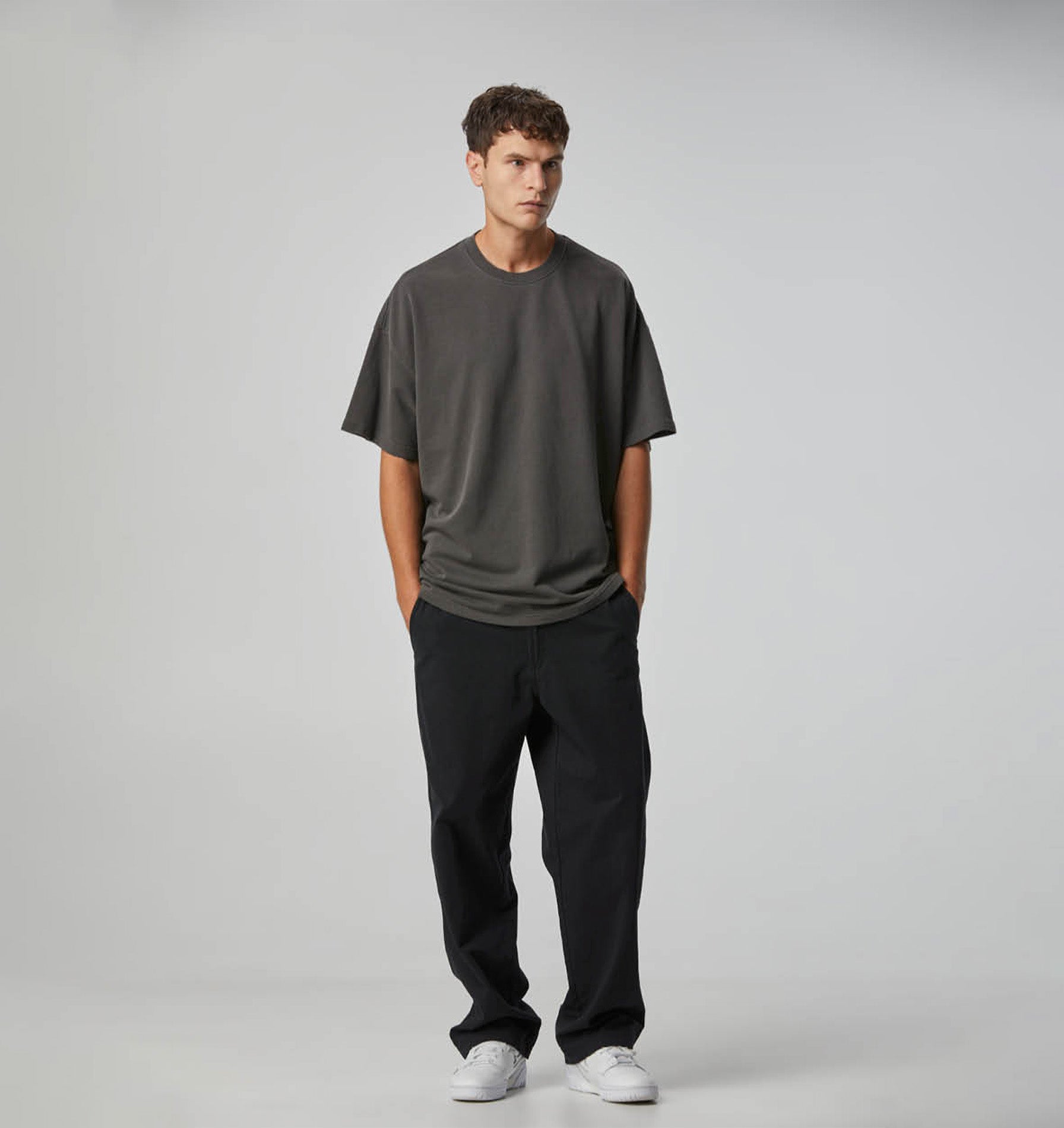 Heavy Box Tee - Washed Black