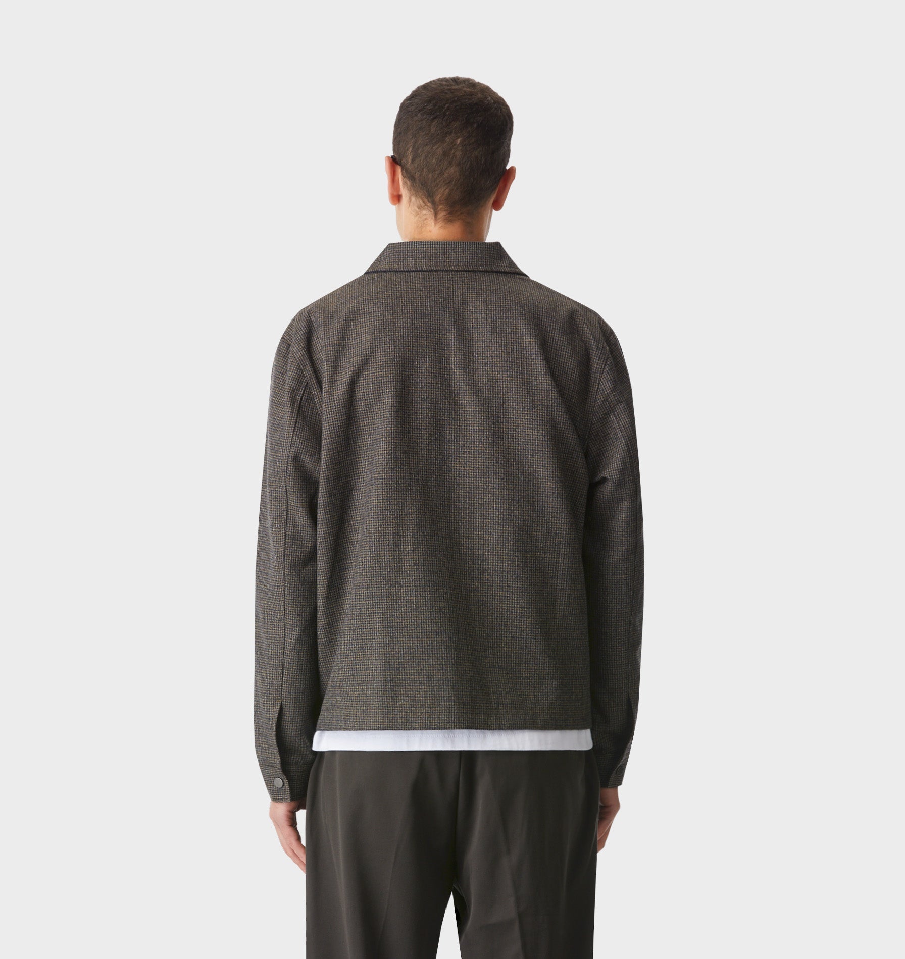 Wool Check Poker Jacket - Anchor Check