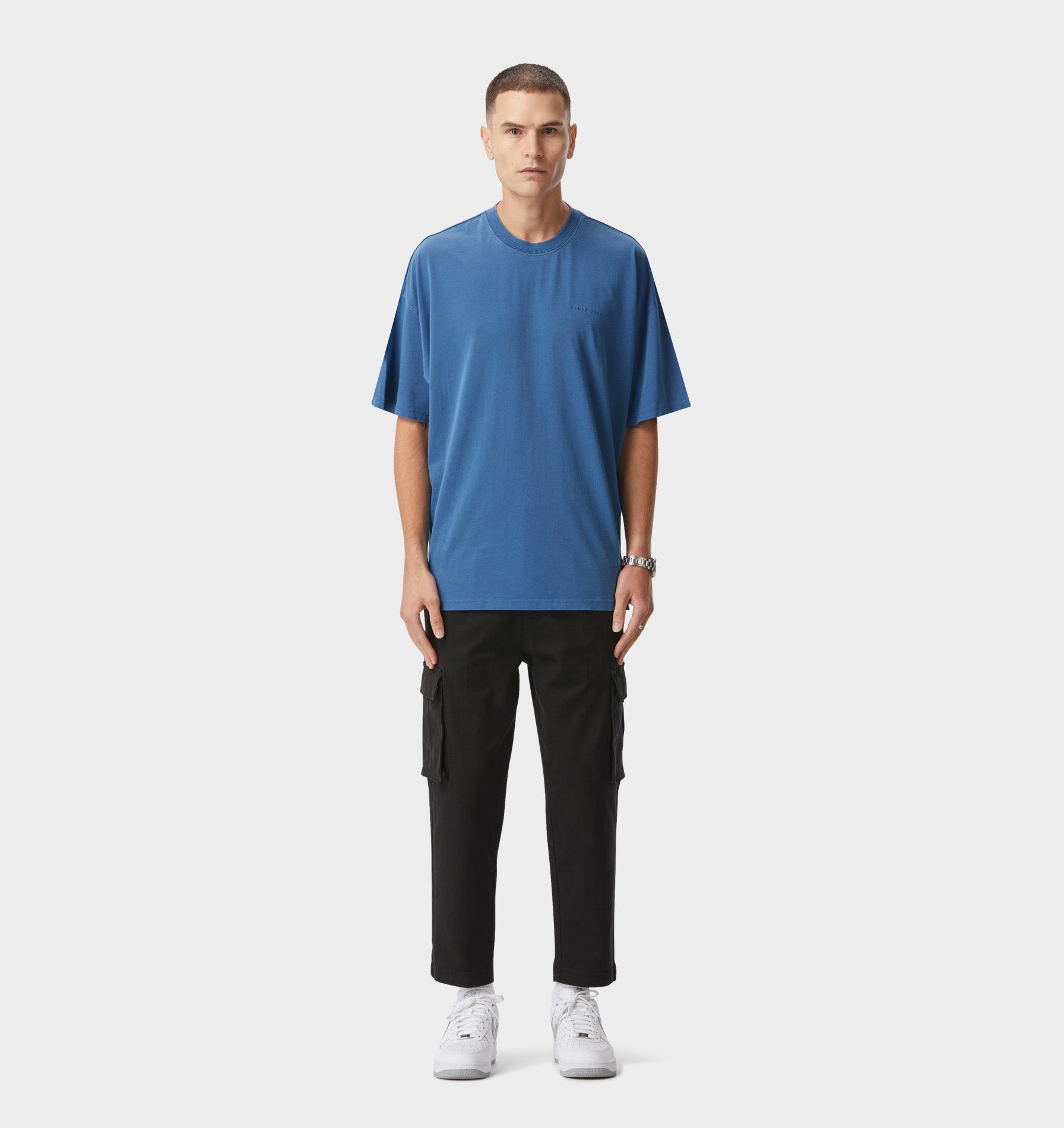 Box Tee - Washed Cobalt