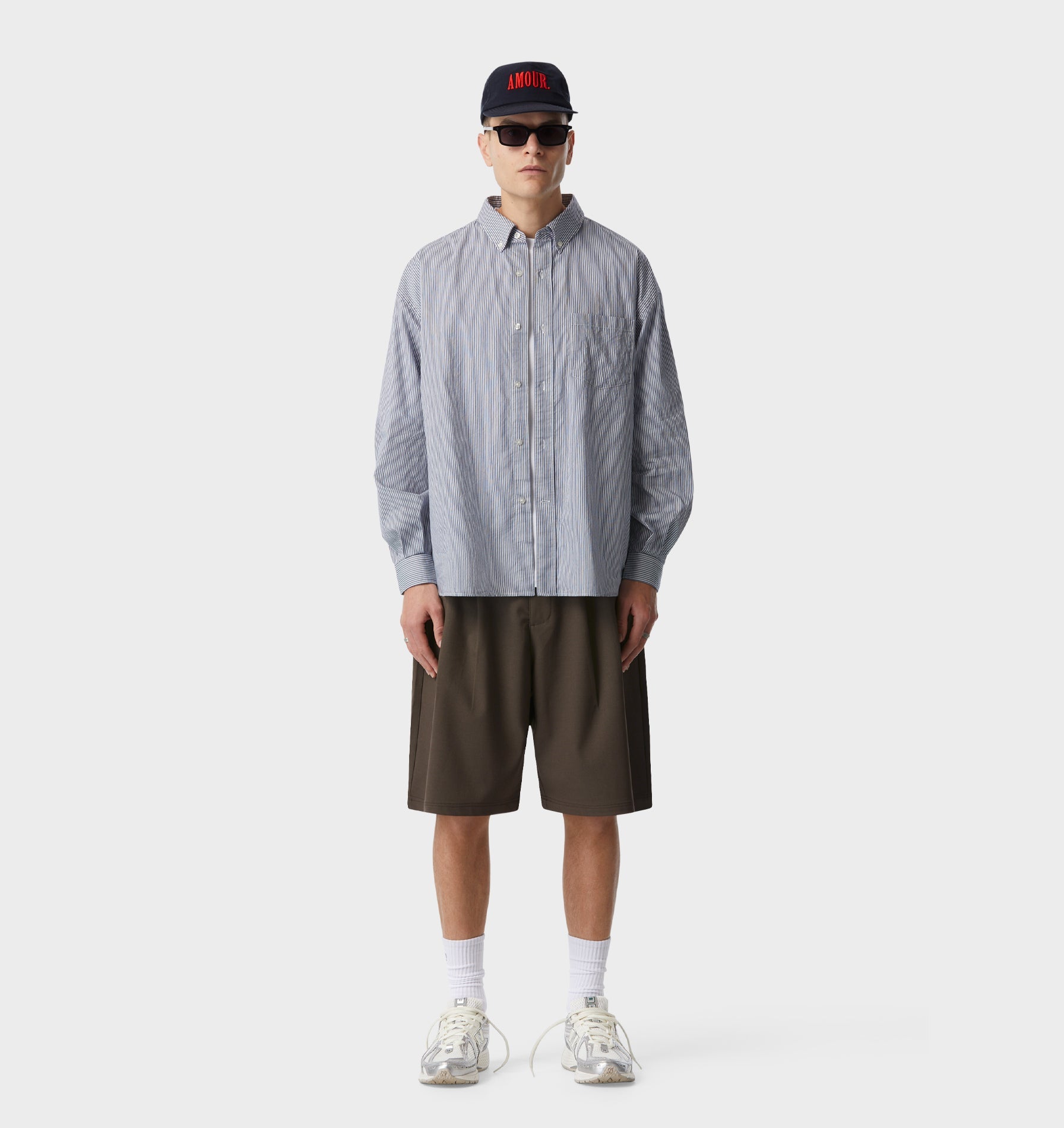 Alby Pleated Short - Mushroom