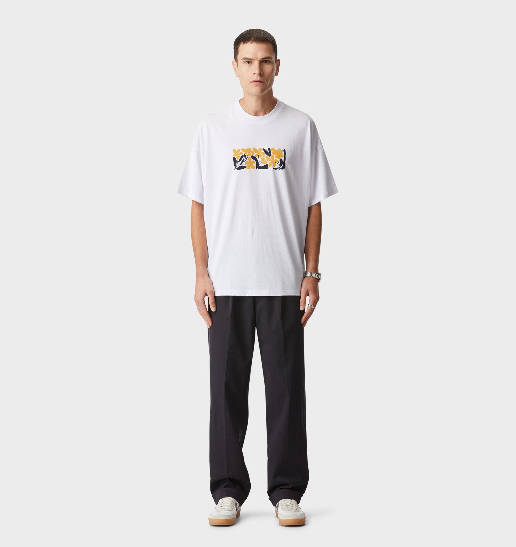 In Bloom Box Tee - White