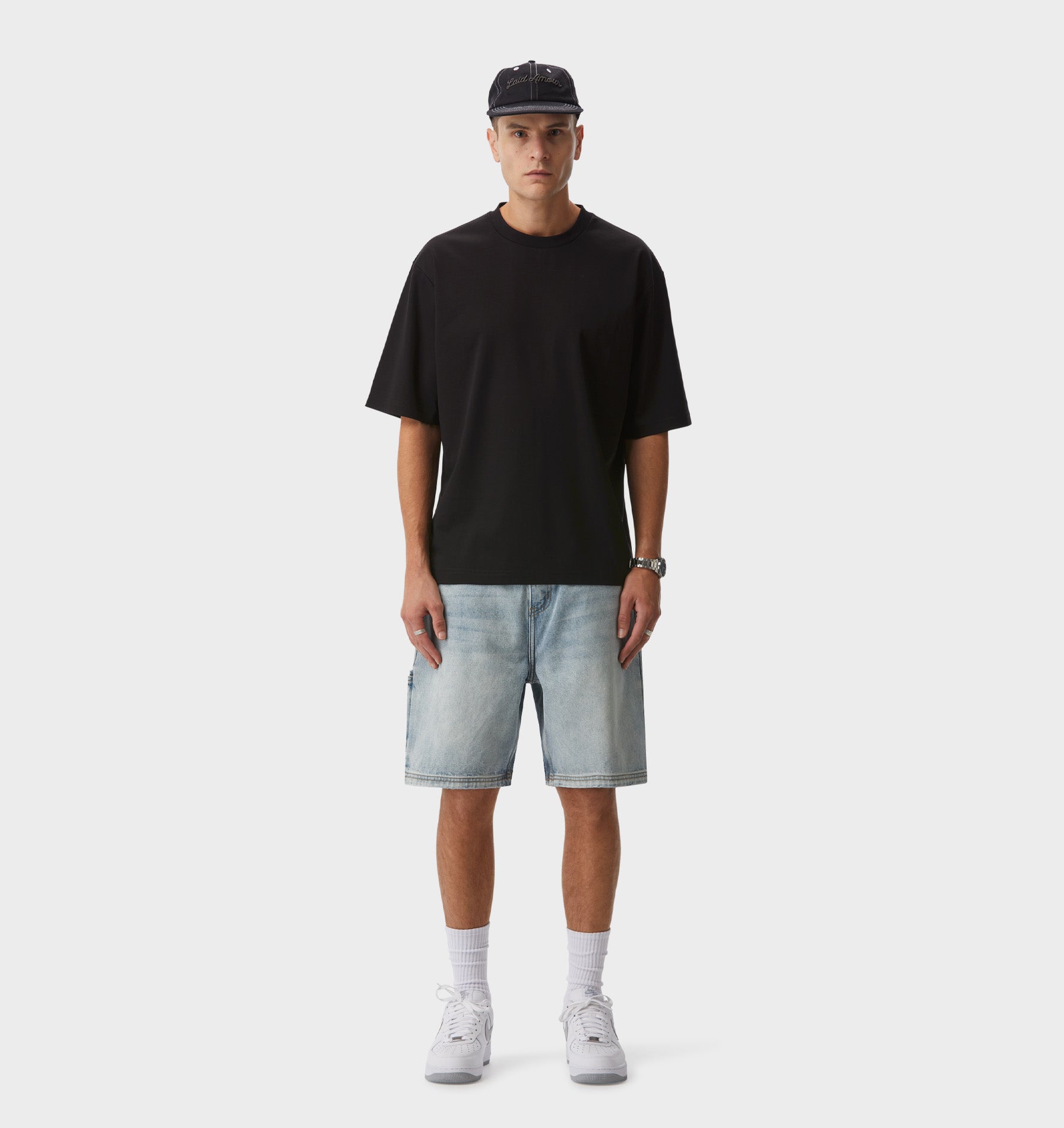 Clean Carpenter Short - Light Vintage Blue