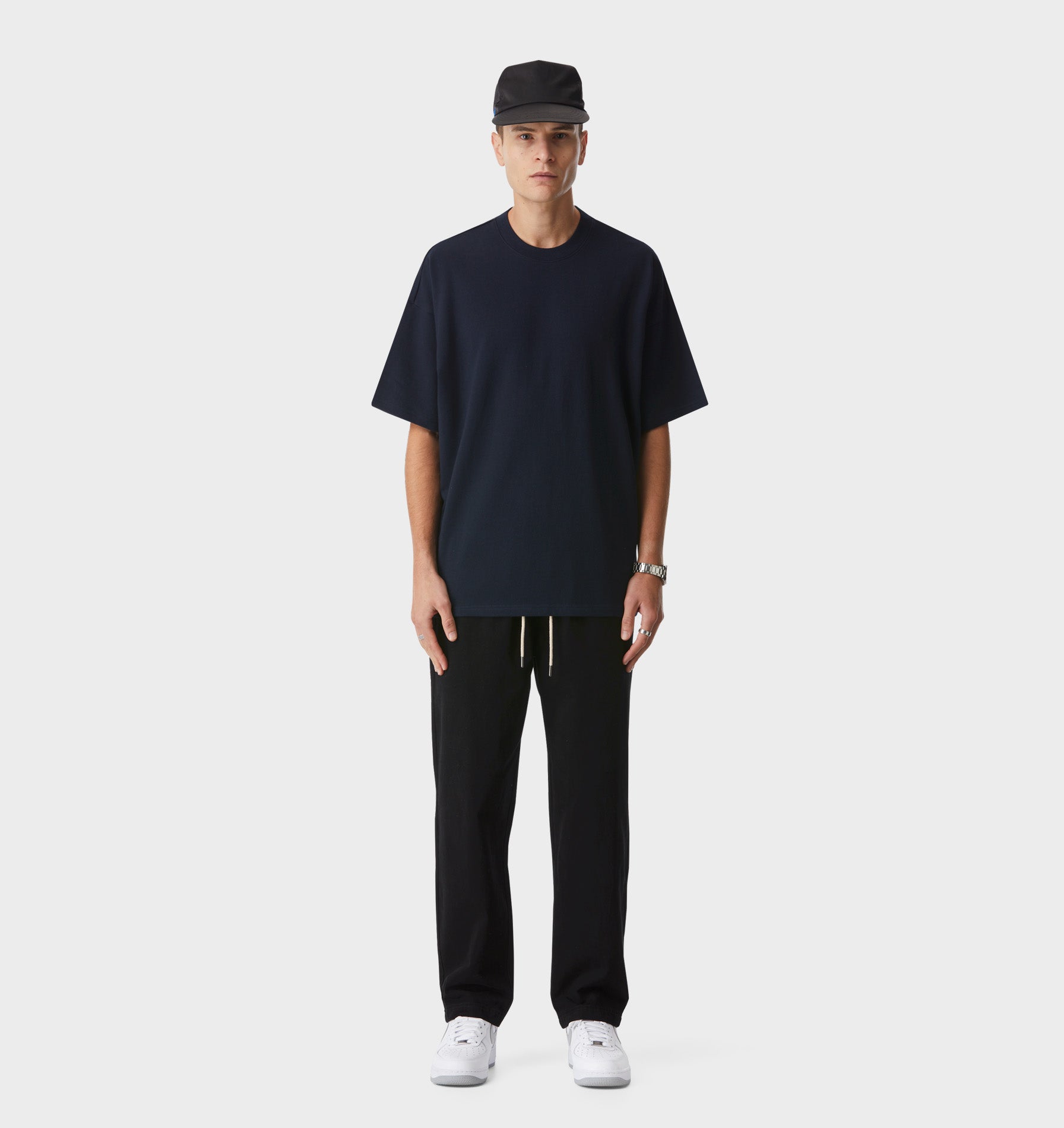 Heavy Box Tee - Midnight Navy