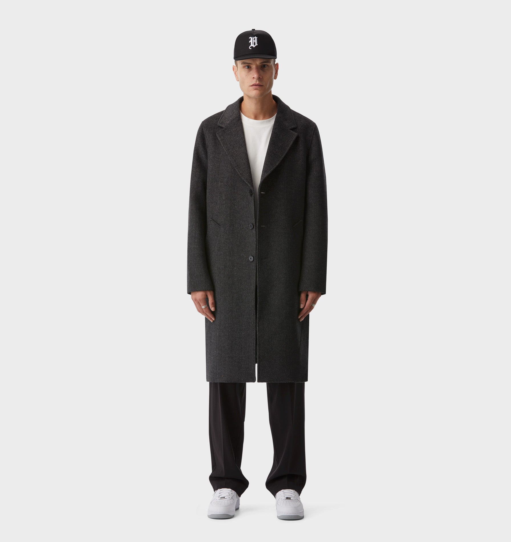Don Car Coat - Charcoal