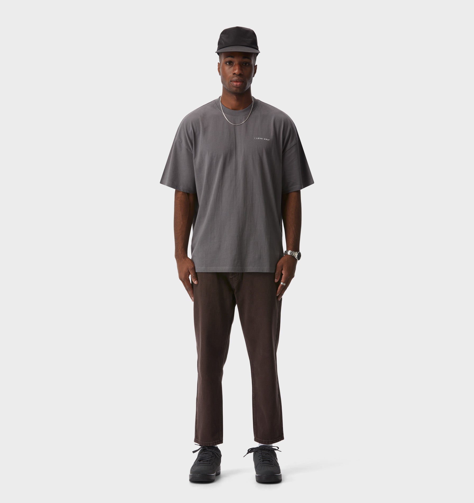 Box Tee - Cobblestone
